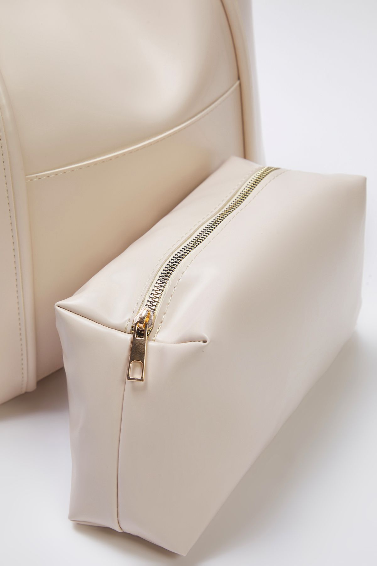 TRENDYOL SHOES-Beige Puppy Damen Maxi Tote Schultertasche TAKSS25OC00028 7