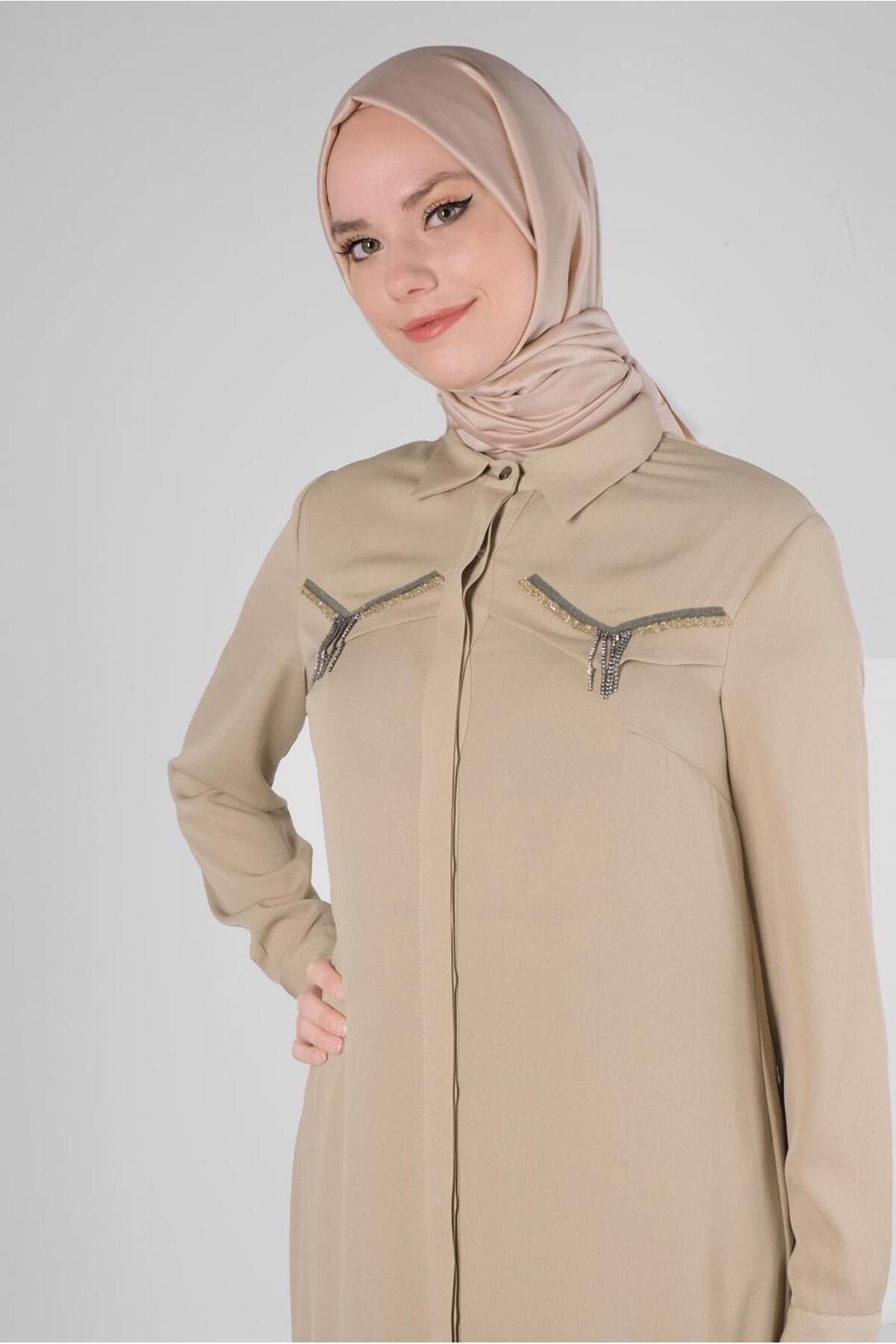 تونیک یقه پیراهن زنجیره ای 43531 Alvina