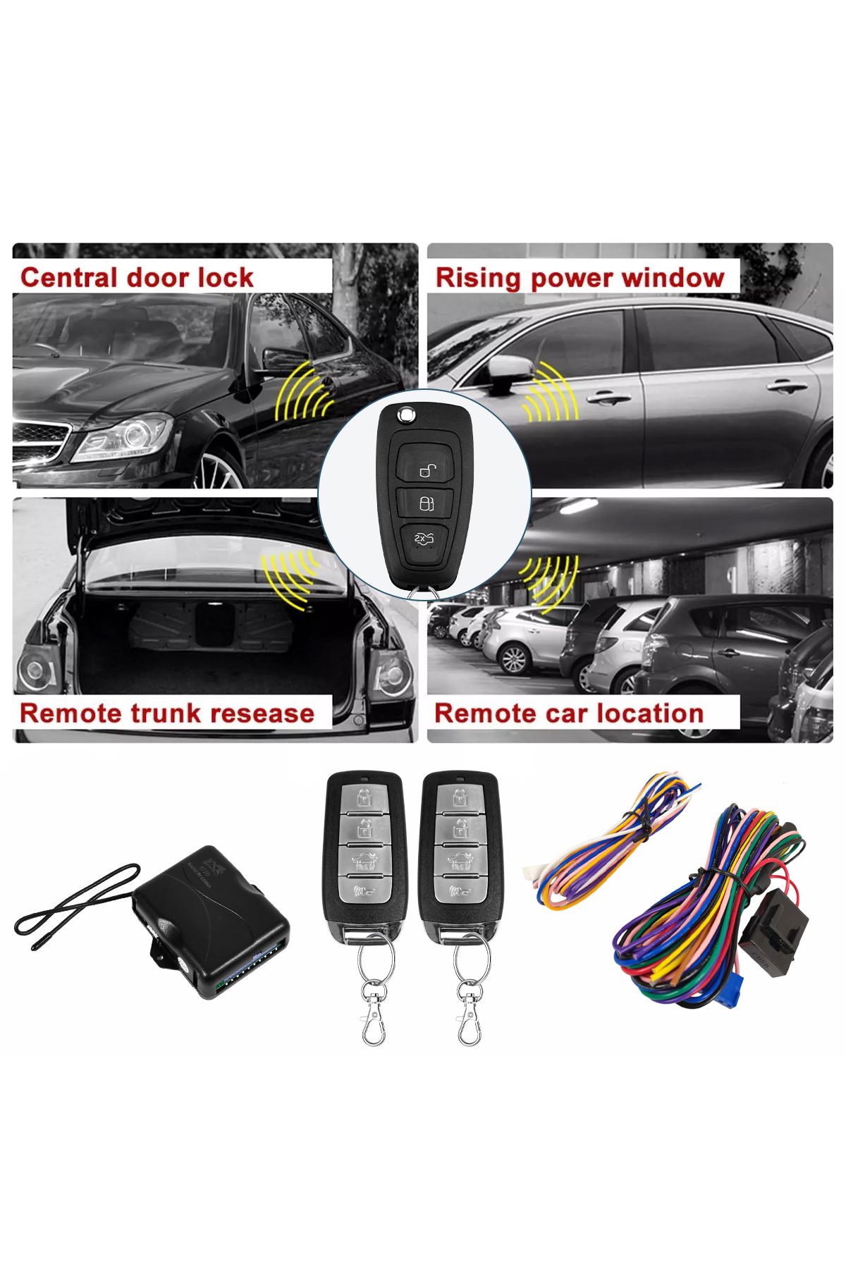 3XR-Car Keyless Entry – Lock/Unlock, Trunk Release, Window Closer, Universal, Light Flash, Car Search 7