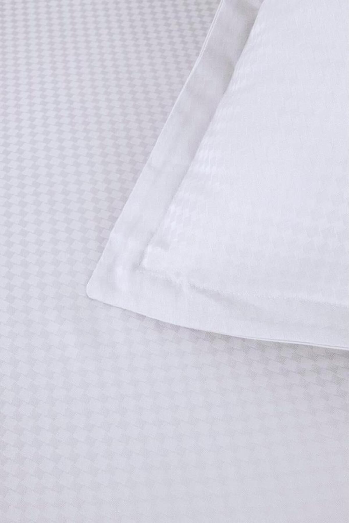 Altınbaşak-Set cuvertură dublă din satin jacquard Diamond Puce 5