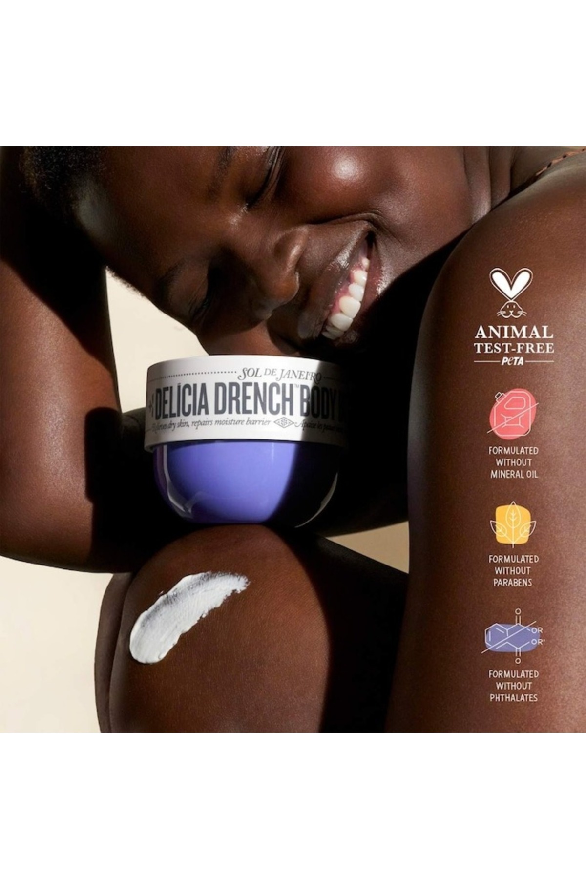 Sol De Janeiro-Delícia Drench Nourishing Body Butter 75ml – Ultra-Rich Hydration with Fast-Absorbing Formula 6