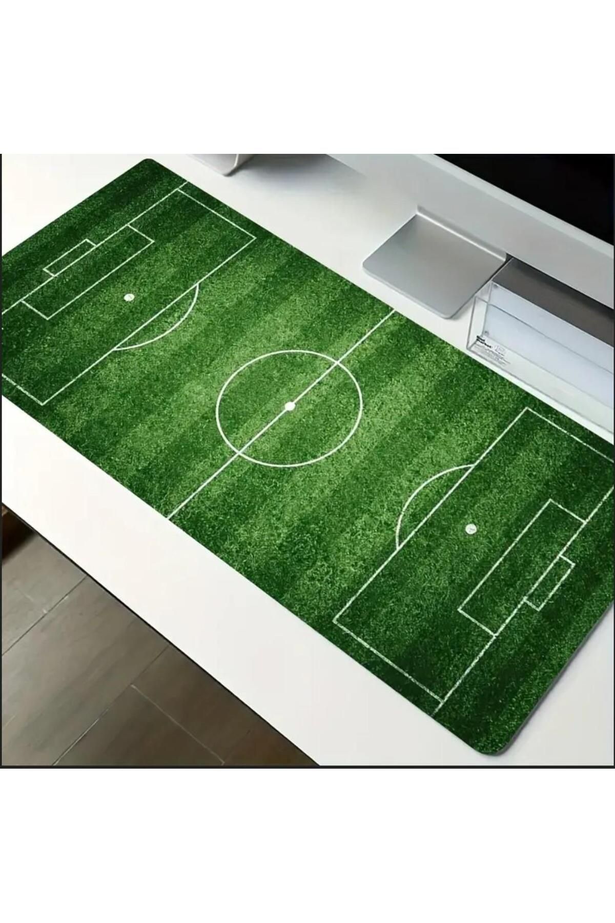 sgeteknoloji-70X30 cm Football Field Themed Non-Slip Base Speed Surface Player Mouse Pad Gaming 3