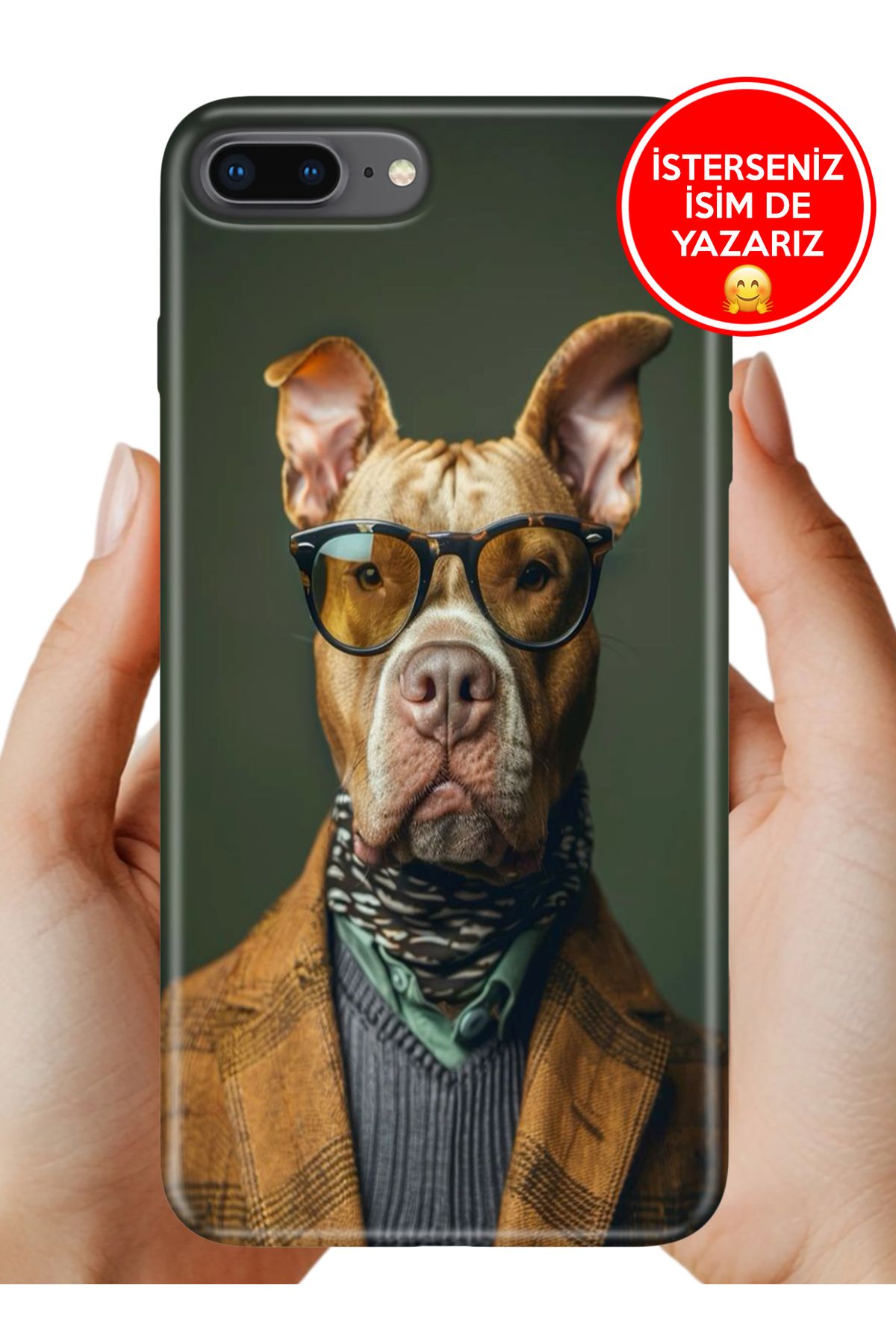 Cekuonline iPhone 7 Plus - 8 Plus Kılıf Baskılı Life Style Kapak Silikon Elite Dog