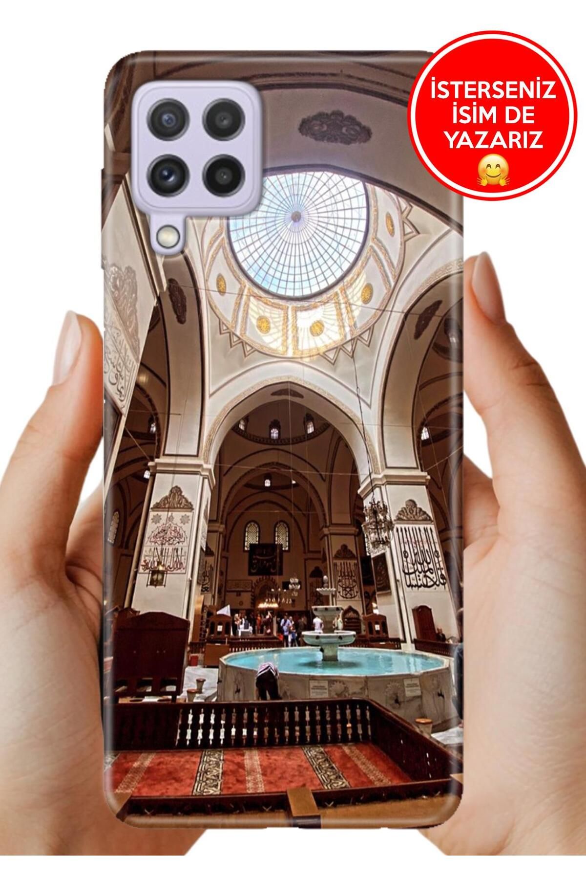 Cekuonline Samsung A22 Kılıf Baskılı Life Style Kapak Silikon Ulu Camiii