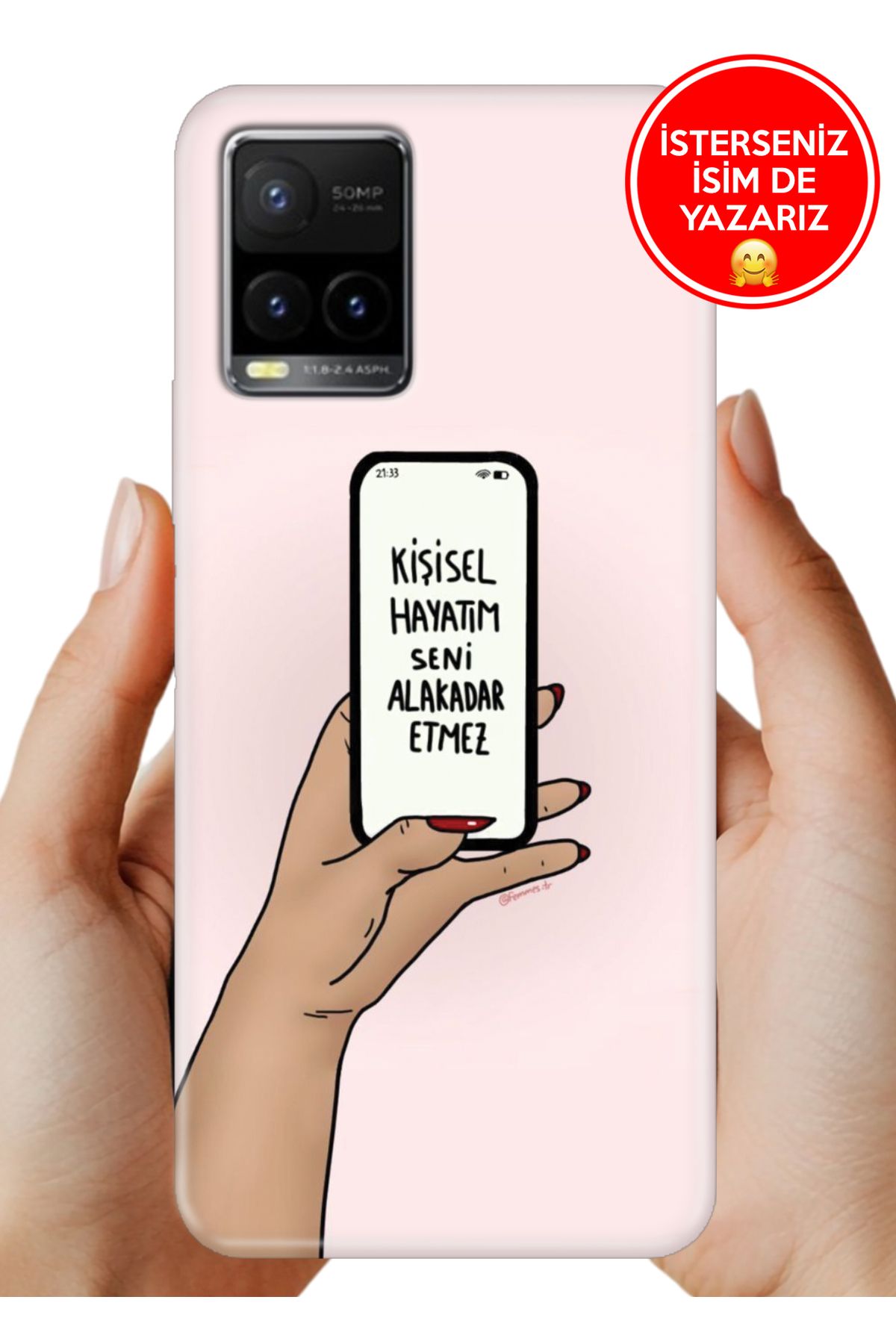 Cekuonline Vivo Y32 / Y33S Uyumlu Kılıf Baskılı Life Style Kapak Silikon Alakadar