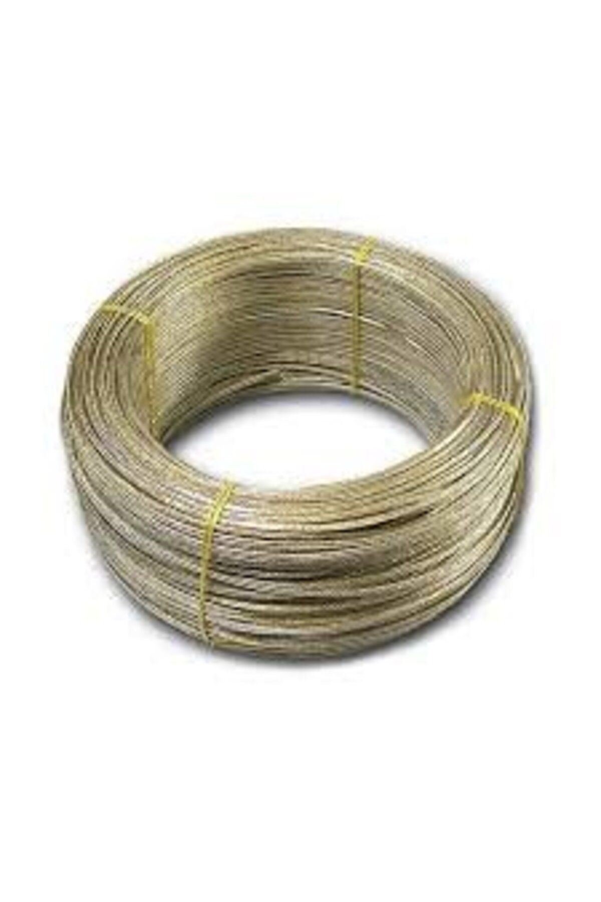 KADİRTARIM 50 Metre Izoleli Çelik Halat 4 mm Izoleli Halat Çelik Halat Izoleli Çelik Çamaşır Ipi 4 mm
