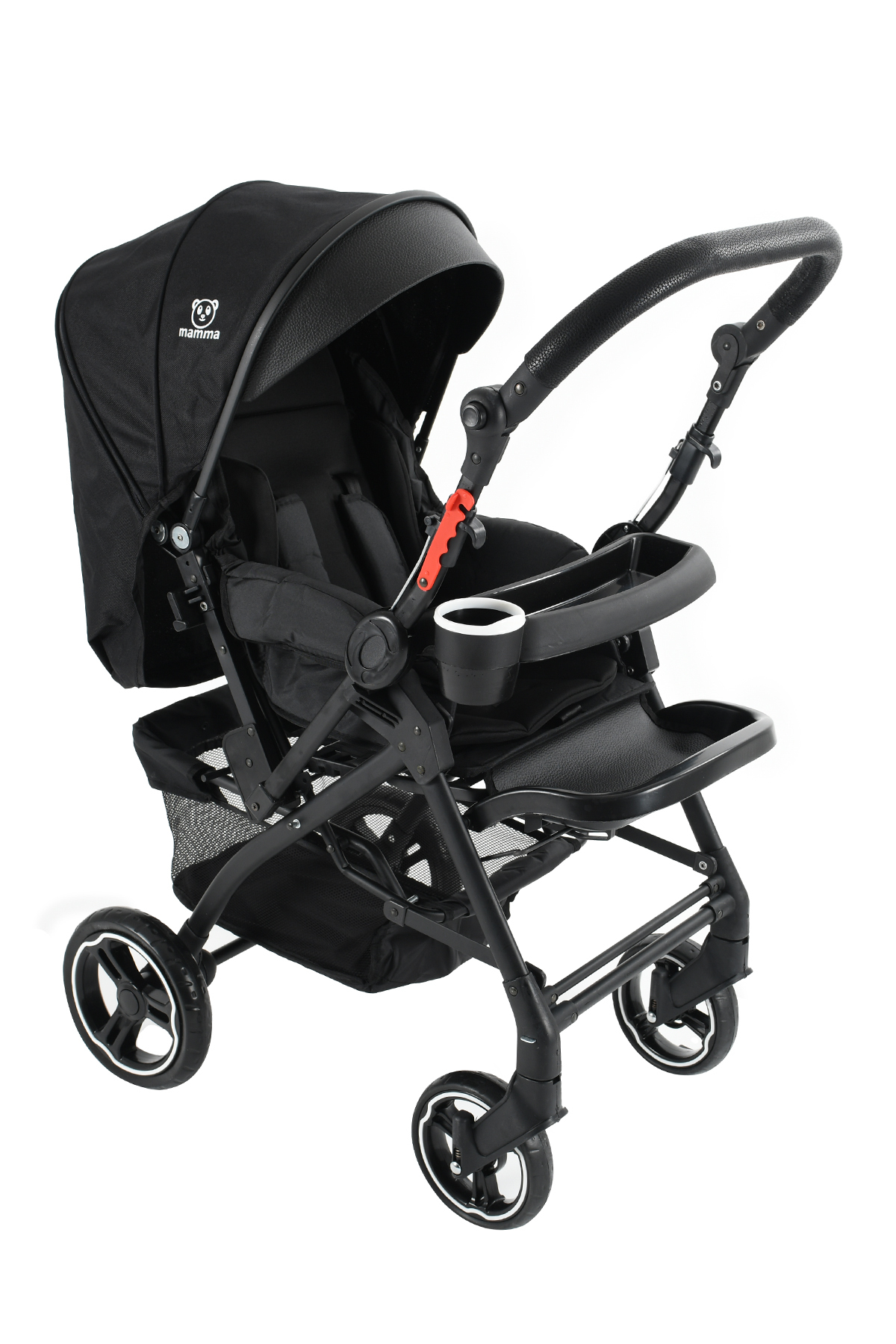 Mamma Elite 6 in 1 Yeni Nesil Mama Tablalı Çift Yönlü Alüminyum Bebek Arabası fotoğrafı 2 (önizleme)