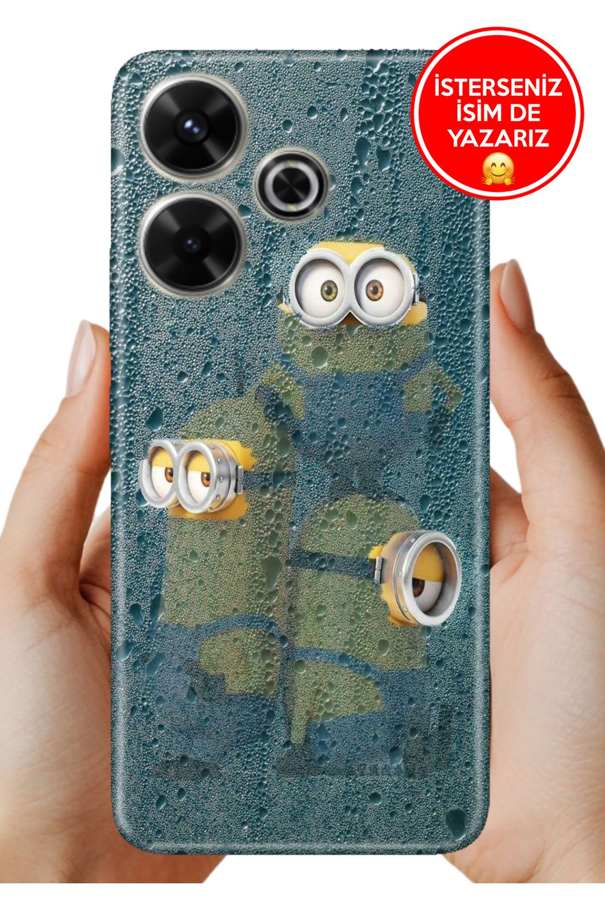 Cekuonline Xiaomi Redmi 13 4G Kılıf Kamera Koruma Vip-Seri Esnek Silikon Minions9120