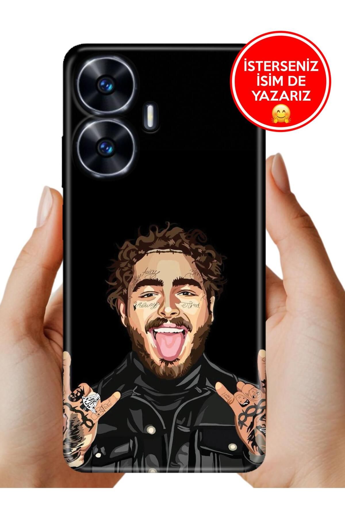 realme C55 Kılıf Baskılı Life Style Kapak Silikon Malone