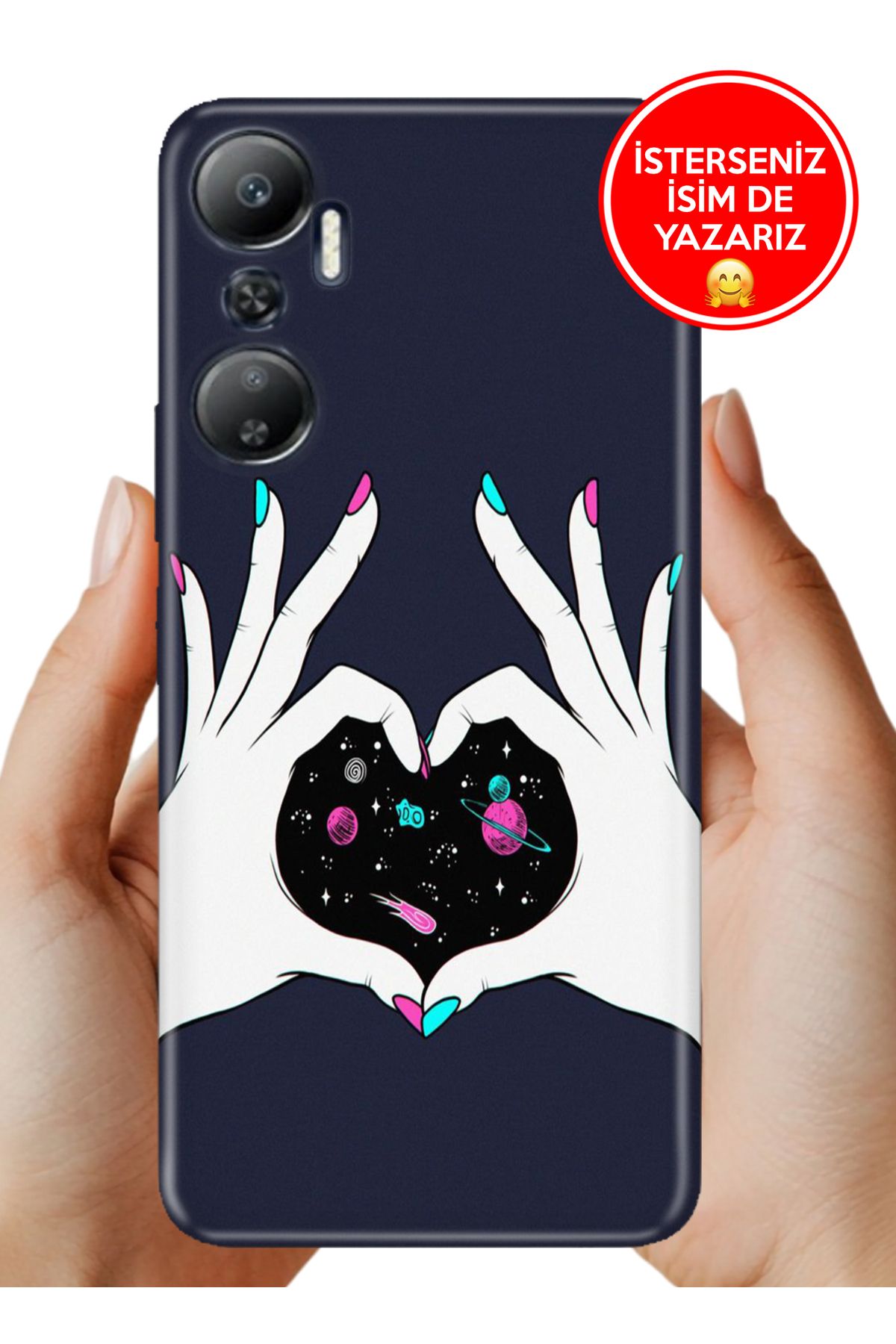 Cekuonline İnfinix Hot 20 Kılıf 0.35 mm Resimli Silikon Kalbimin Derinlikleri