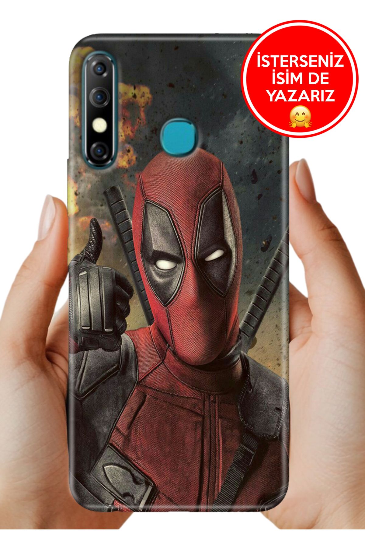 Cekuonline İnfinix Hot 8 Kılıf FullCover Resimli Desenli Silikon D Pool Fragman