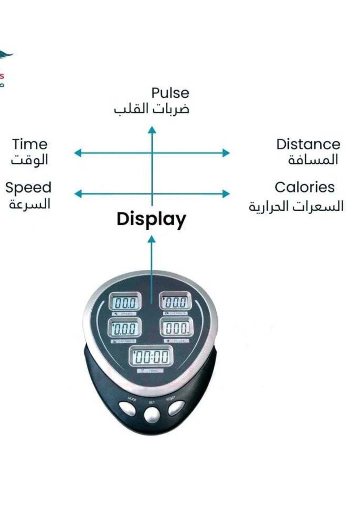 Fitness World-دراجة تمارين Orbitrek متطورة 3 في 1 مع قرص دوار لنحت الخصر و 8
