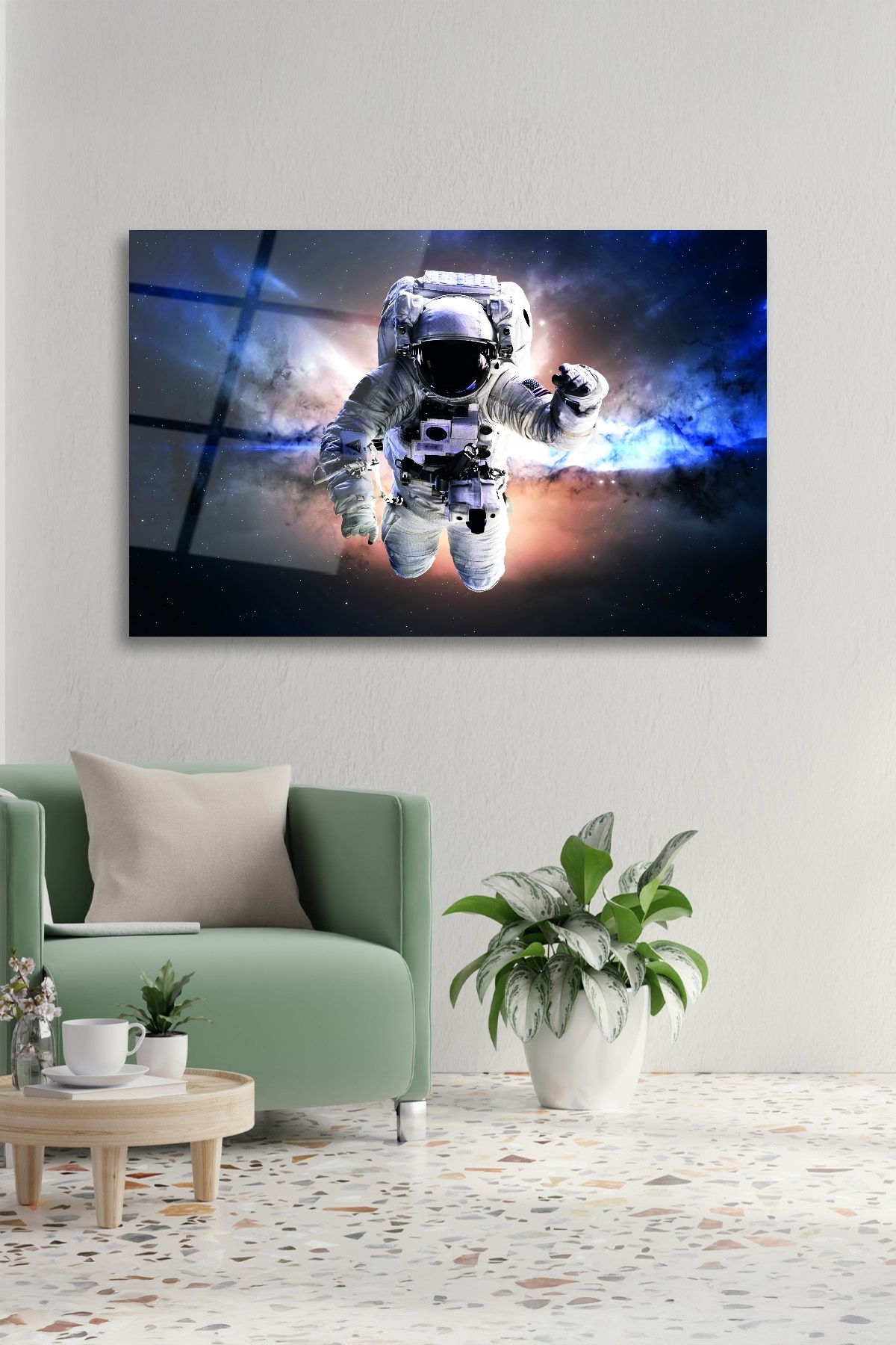 Astronot Cam Tablo görsel 2