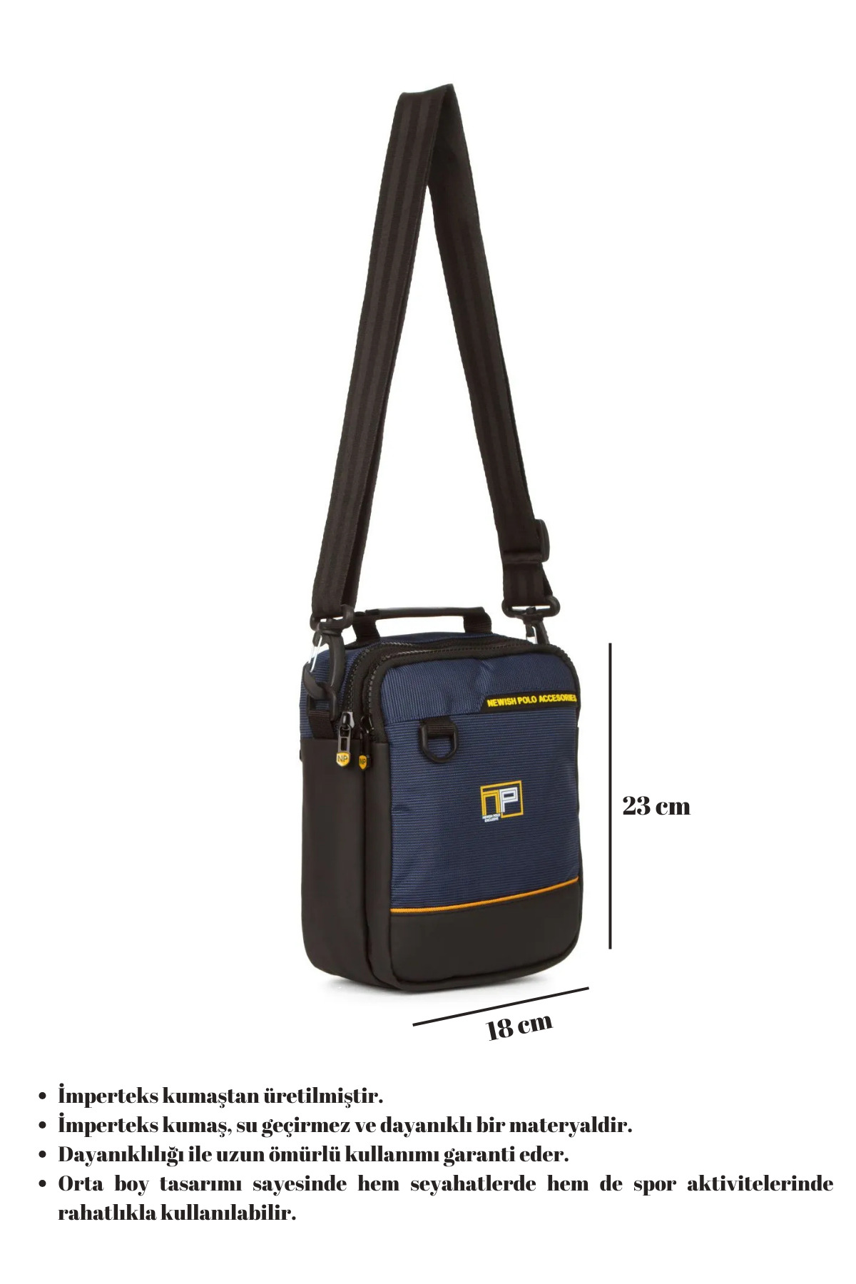 CERFF LEATHER CLUP Erkek İmperteks Çapraz Omuz ve El Çantası Seyahat ve Spor çantası görsel 2