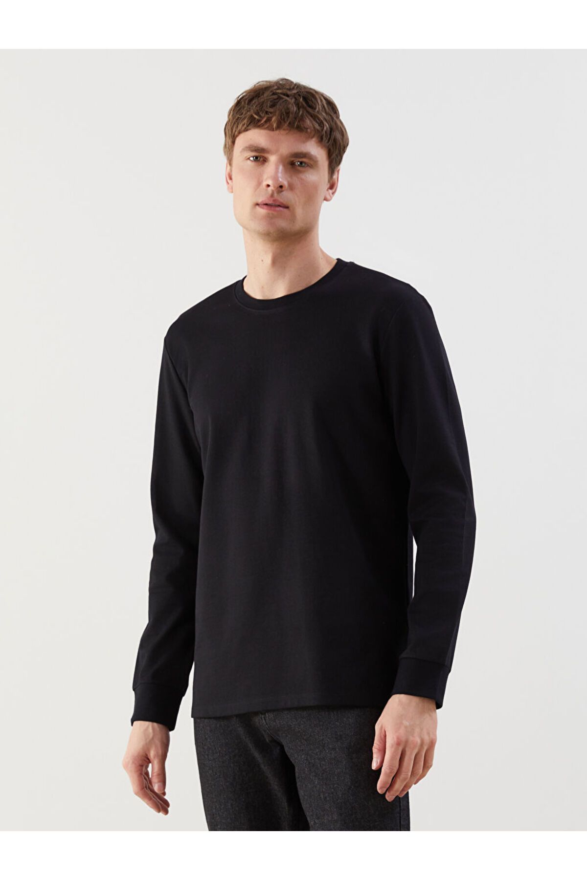 LC Waikiki Bisiklet Yaka Uzun Kollu Erkek Sweatshirt