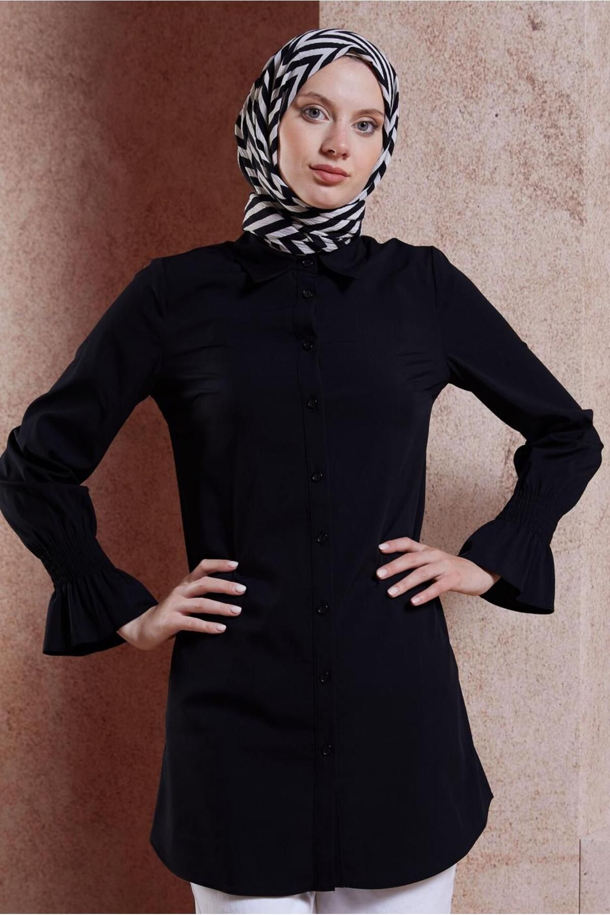 تونیک حجاب یقه پیراهن 44581 Alvina