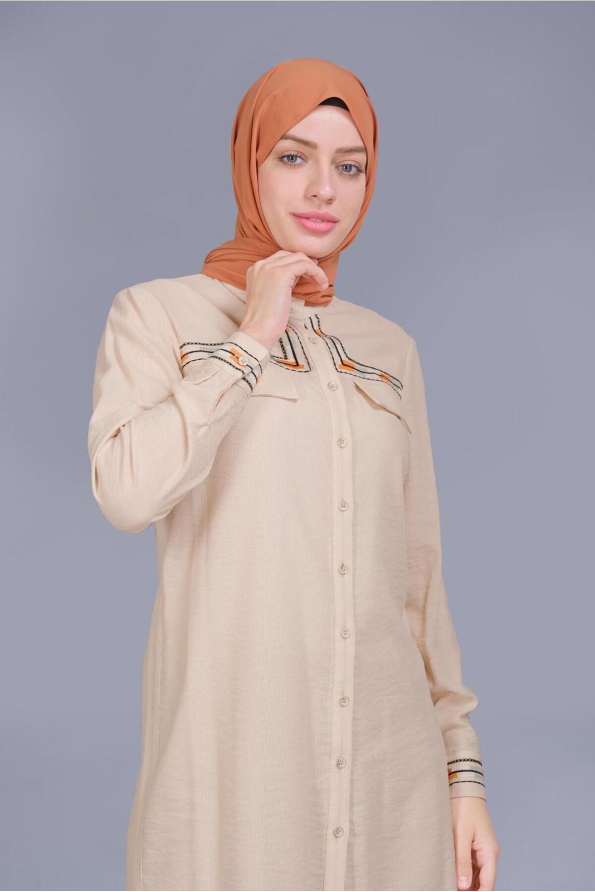 تونیک جیب دوزی شده 41598 Alvina