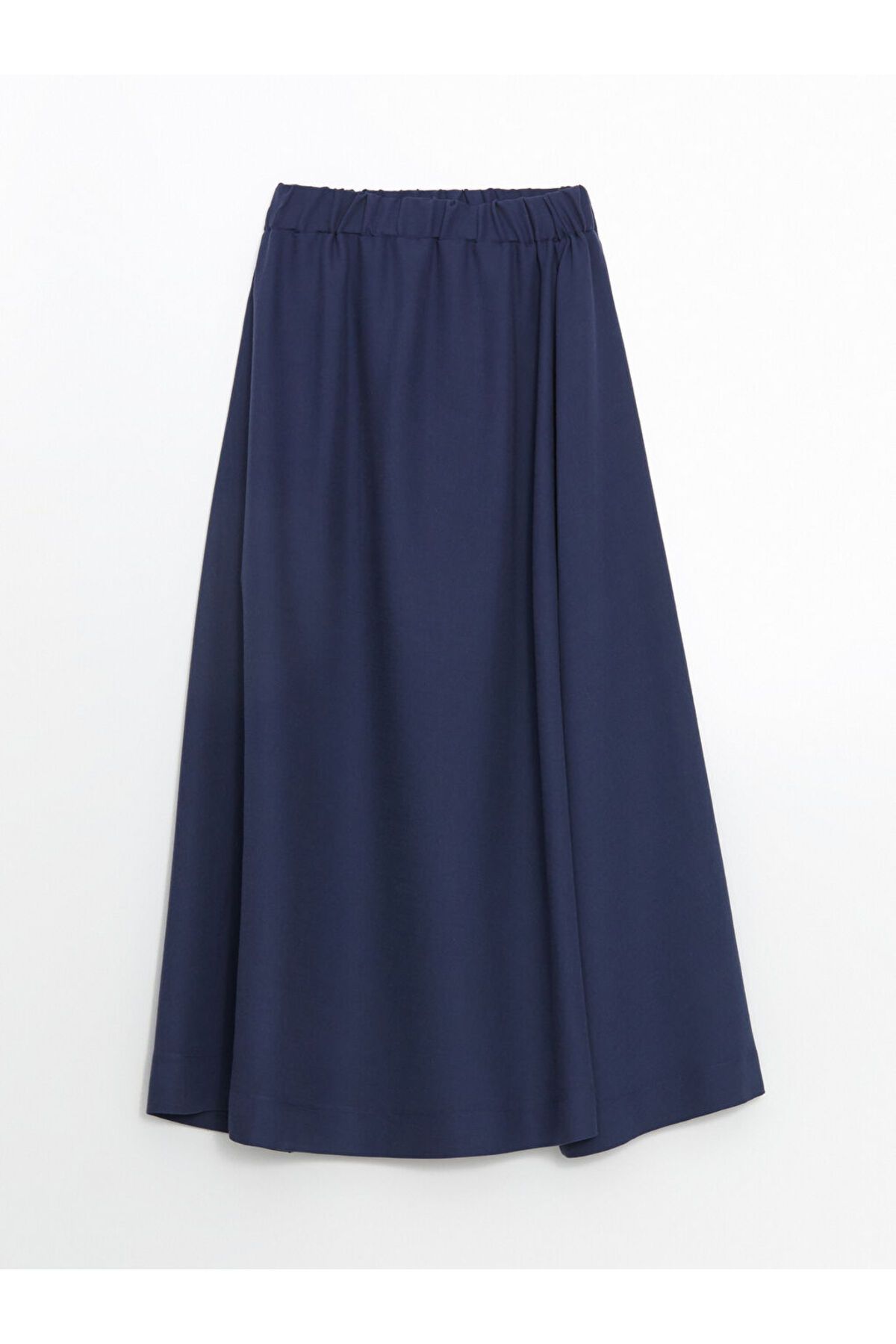 LC Waikiki-Lcw Elastic Waist Linen Blend Skirt Fast Fashion 6