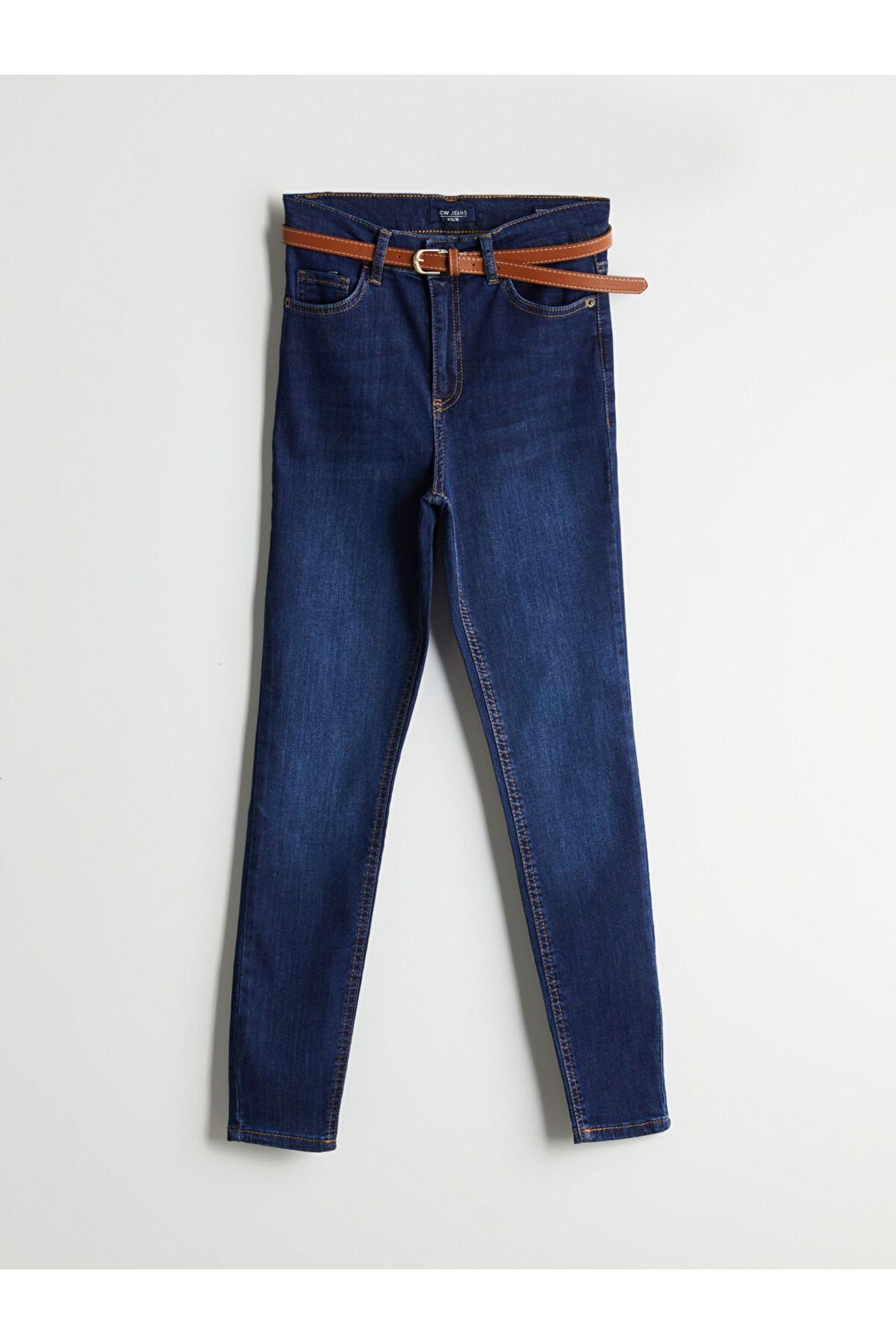 LC Waikiki Beli Kemerli Jüpiter Süper Skinny Fit Kadın Jean Pantolon