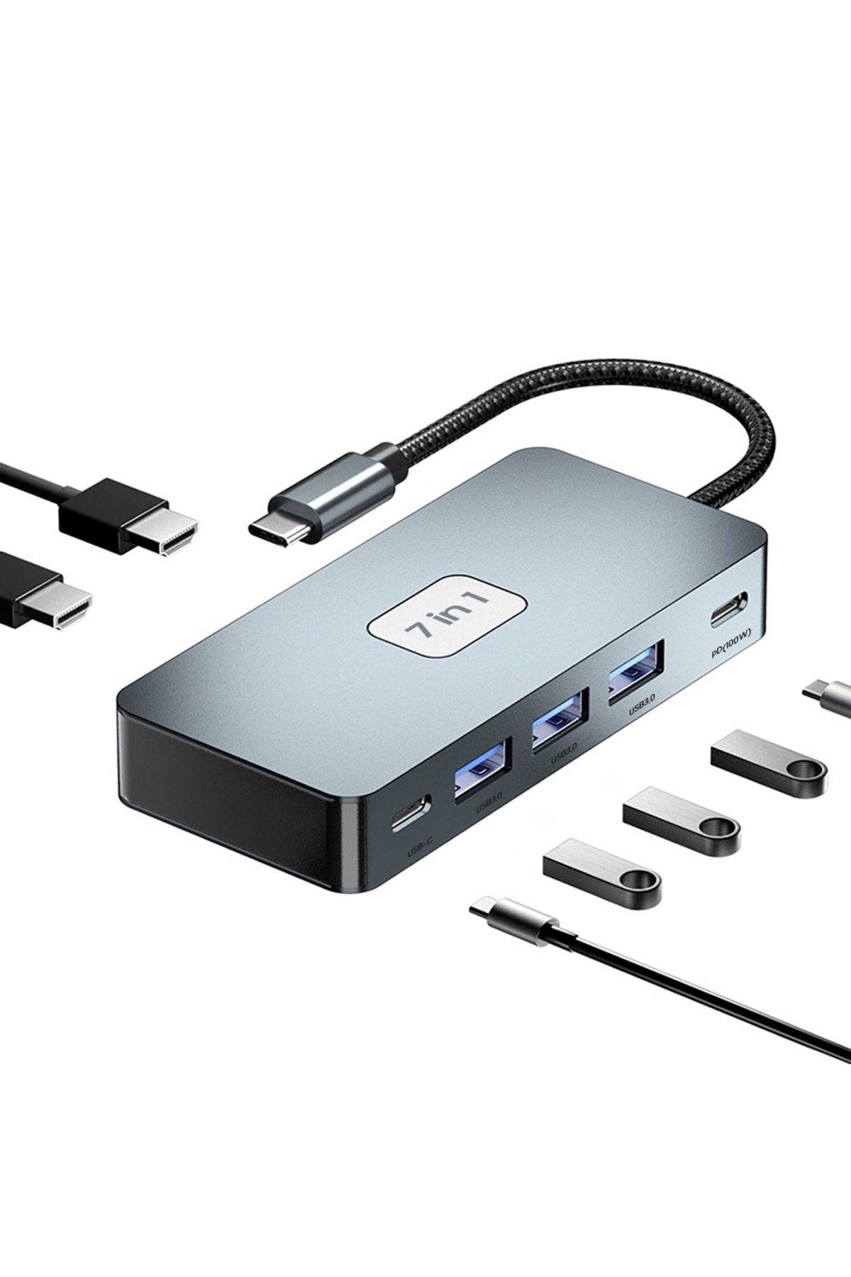 Genel Markalar PM-25078 7 IN 1 USB-C HUB