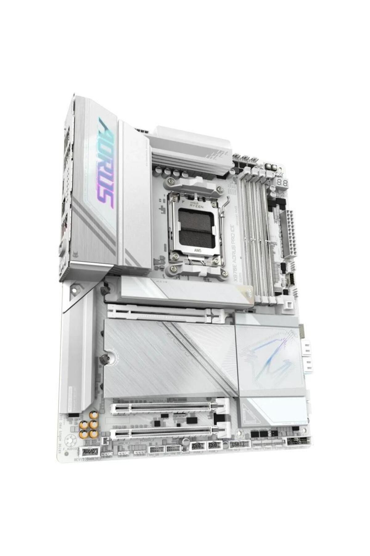 Gigabyte-Placa de baza GIGABYTE X870E AORUS PRO ICE, AMD X870E, AM5, ATX, DDR5 3