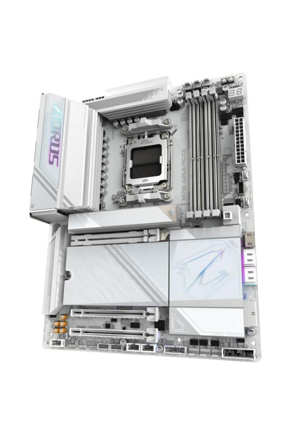 Gigabyte-Placa de baza GIGABYTE X870E AORUS PRO ICE, AMD X870E, AM5, ATX, DDR5 4