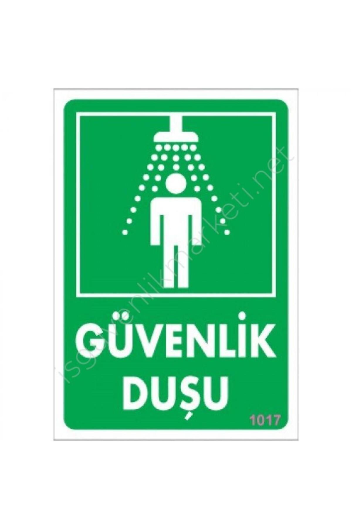 Genel Markalar Güvenlik Duşu Uyarı Levhası 17,5x25 KOD:1017