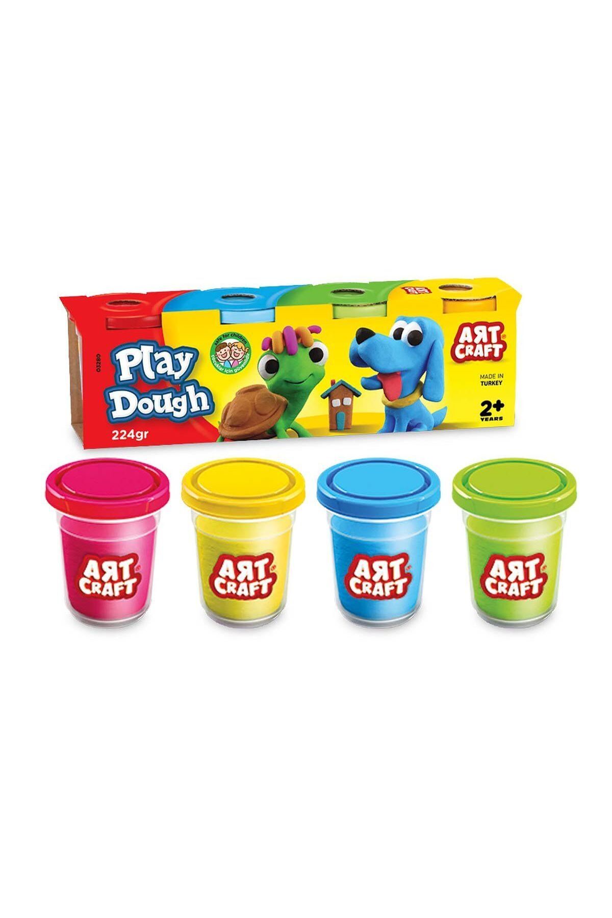 TimeStart Eğitici Art Craft 4'lü Oyun Hamuru 224 gr