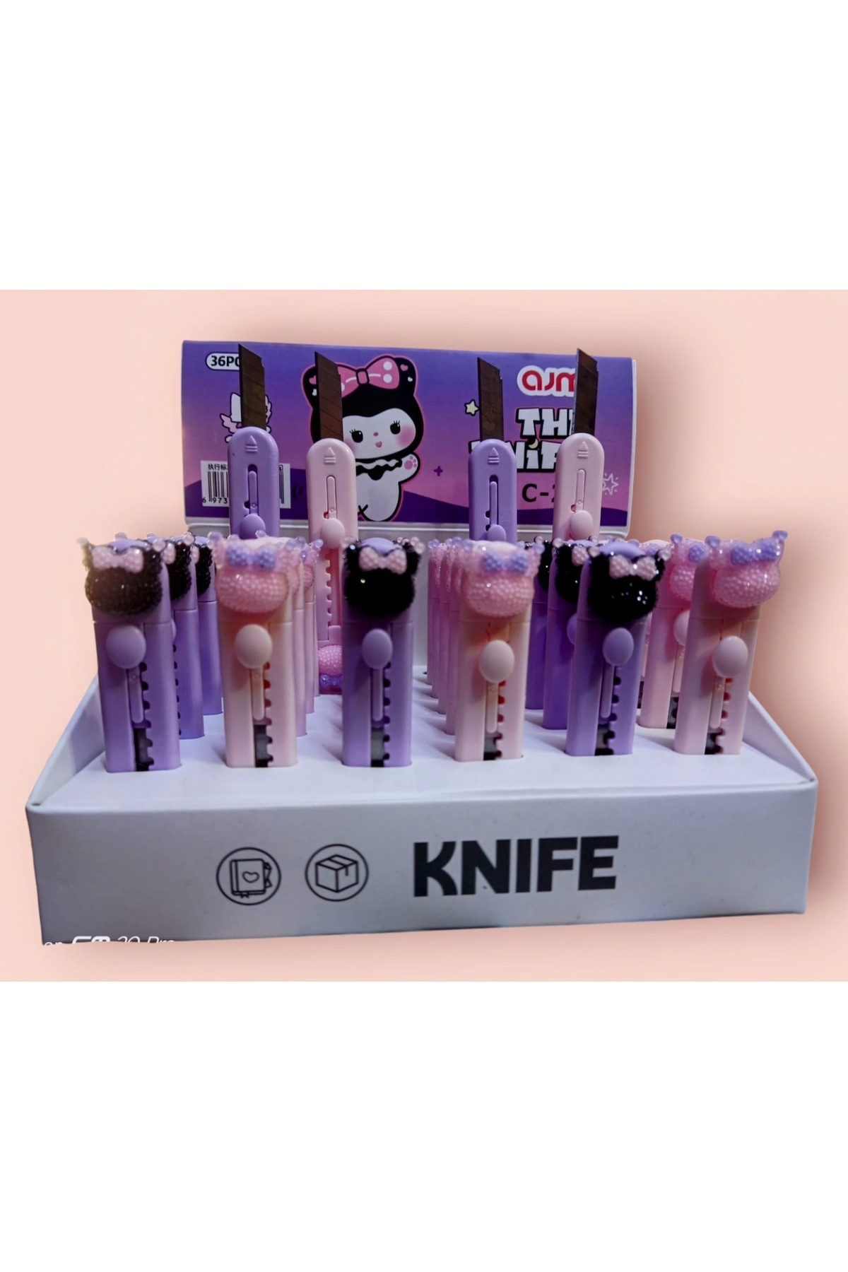 izmir yazici servis Kuromi Maket Bıçağı Mini Boy  Maket Bıçağı 1 Adet