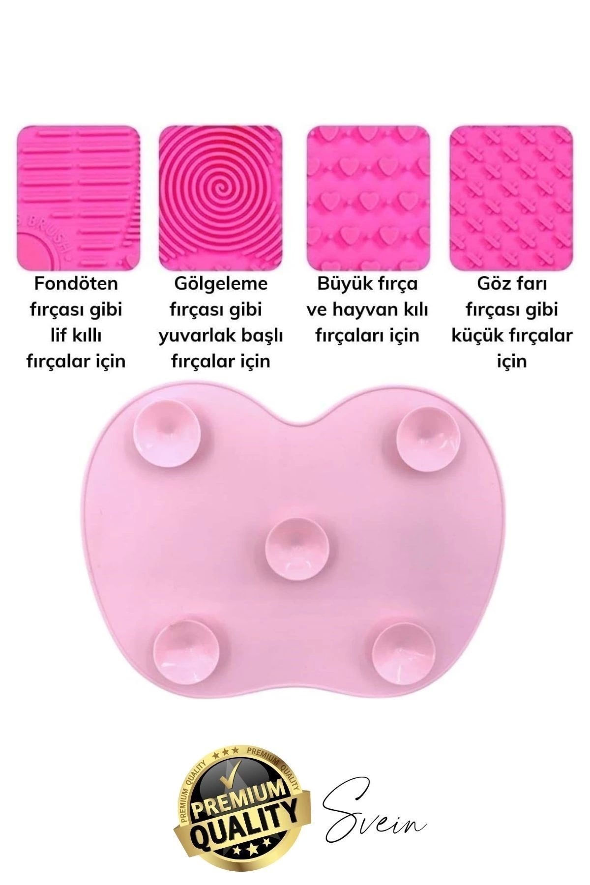 Pratik Yeni Silikon Fırça Temizleyici Kozmetik Makyaj Yıkama Jel Mat Ped Temizleme Bakım Taşınabilir — TYCDPQ9EHN172467912170777 — تصویر 2 از 7