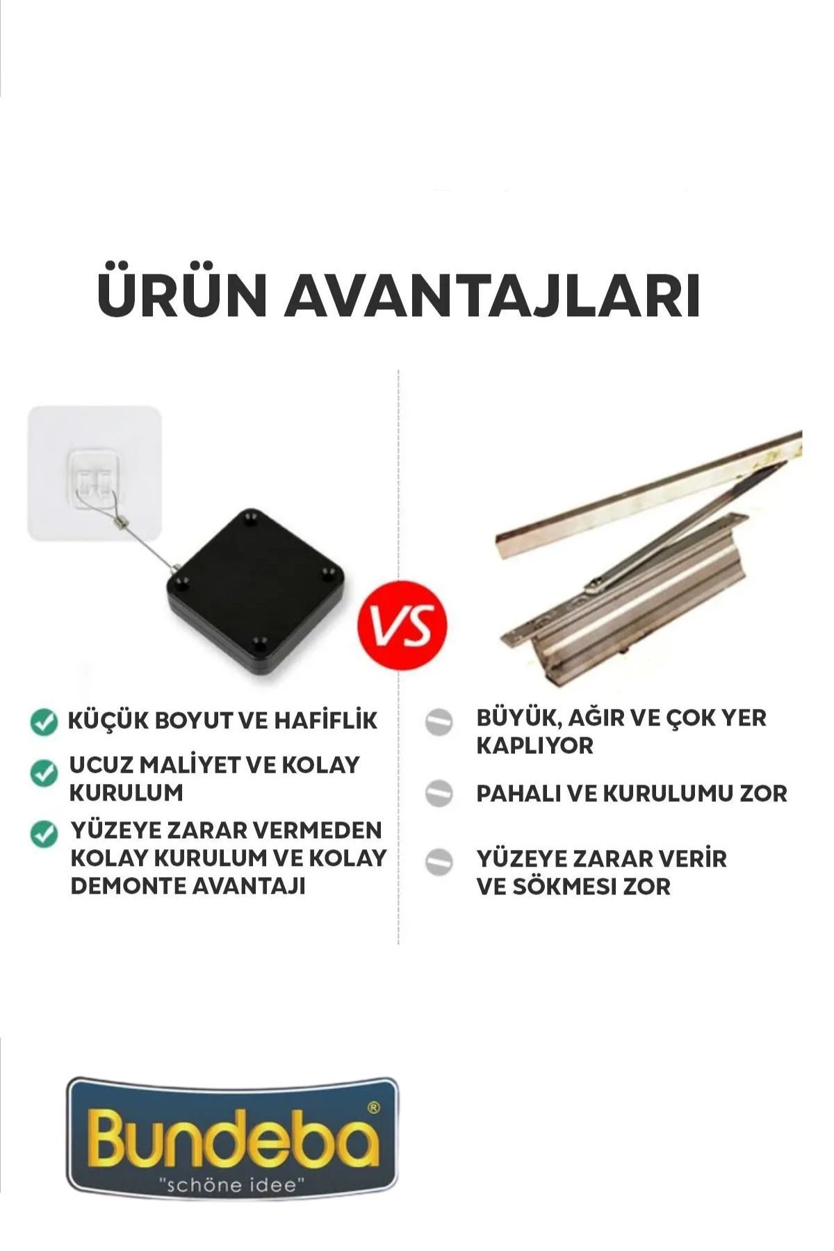 Bundeba-Home Office Out Door Automatic Door Closing Apparatus Self-Closing Spring Door Closer Mechanism 5