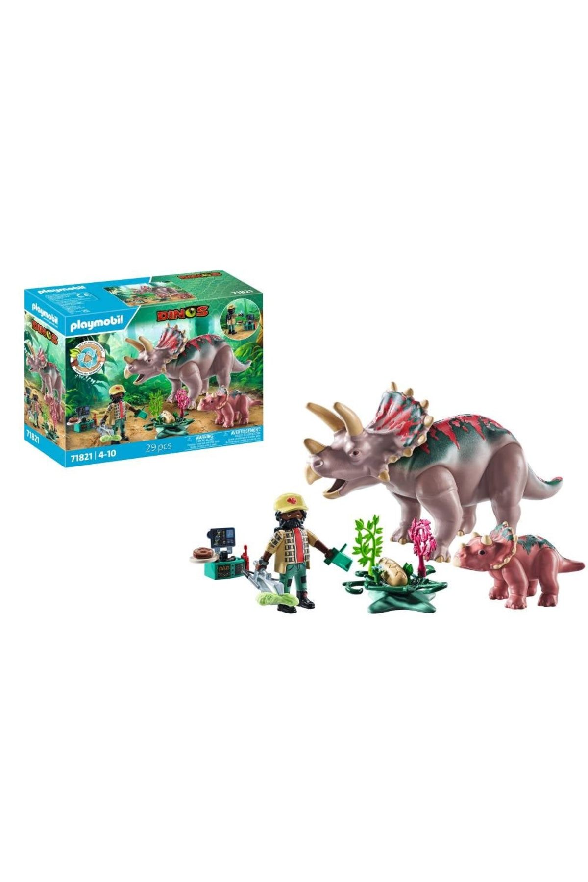 Playmobil - Familia Triceratops - One Size