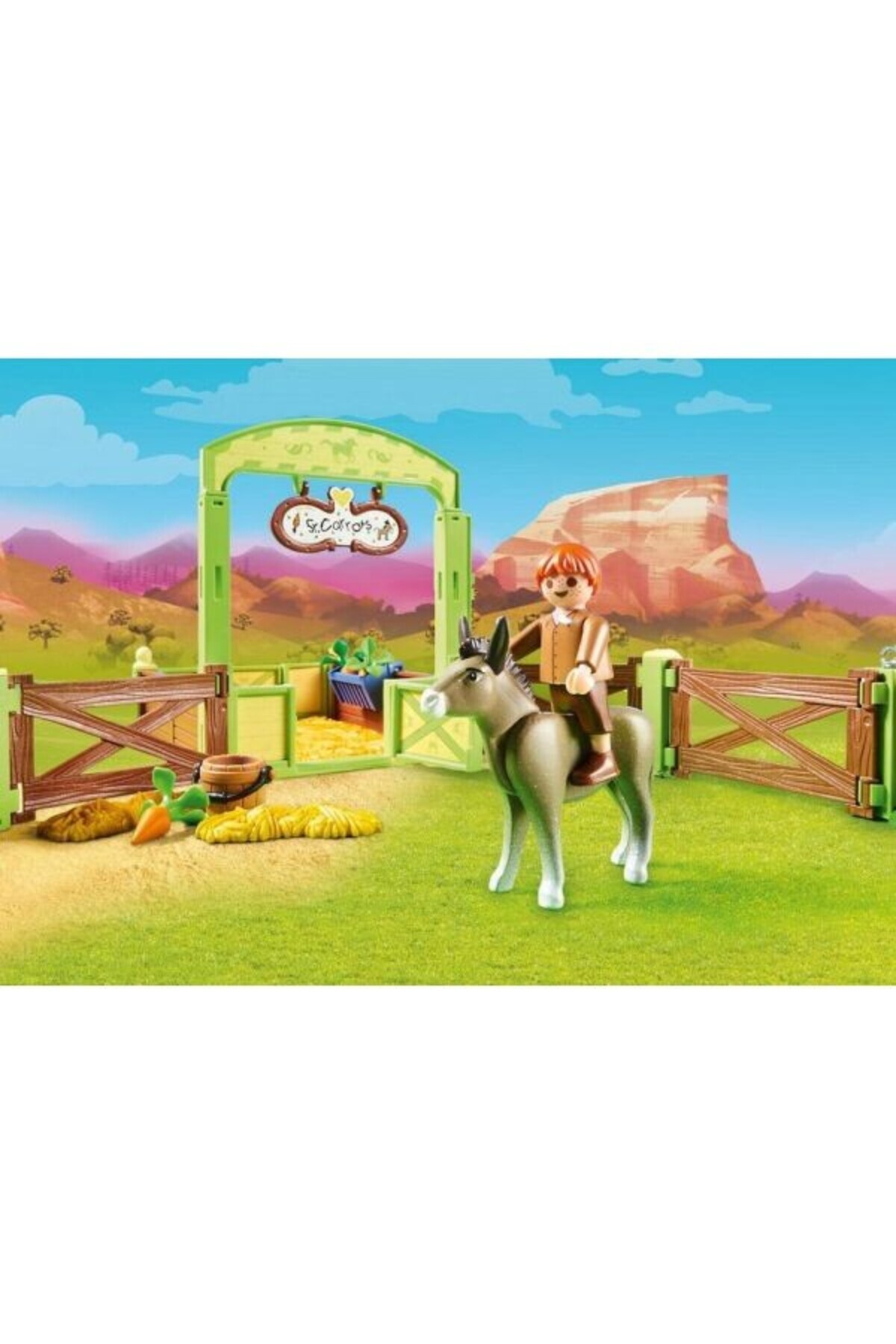 Playmobil-Playmobil - Grajd Si Copil Cu Morcovi 4