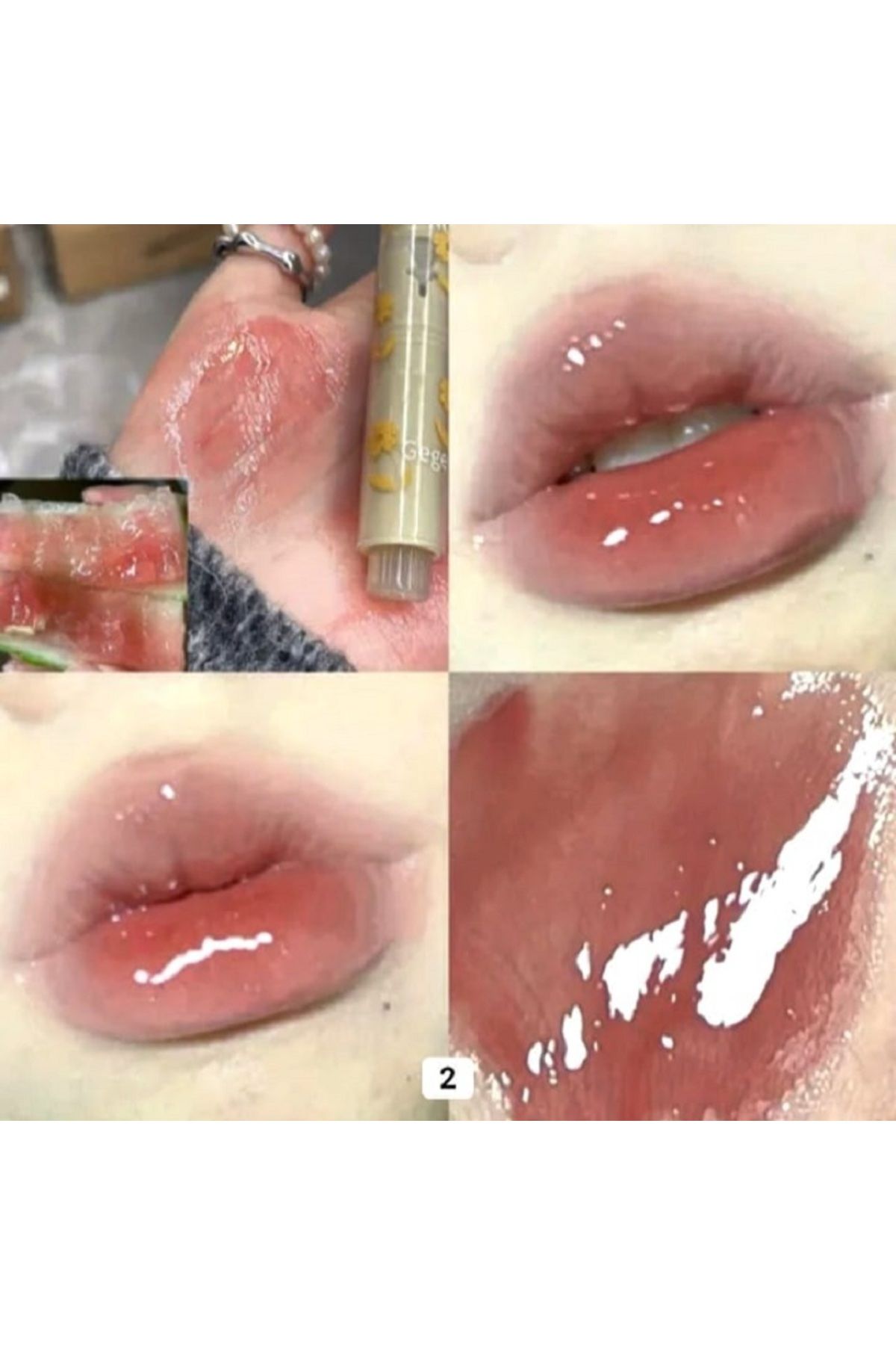 Gege Bear Kalpli Jelly Lipstick - 02 Gege Bear