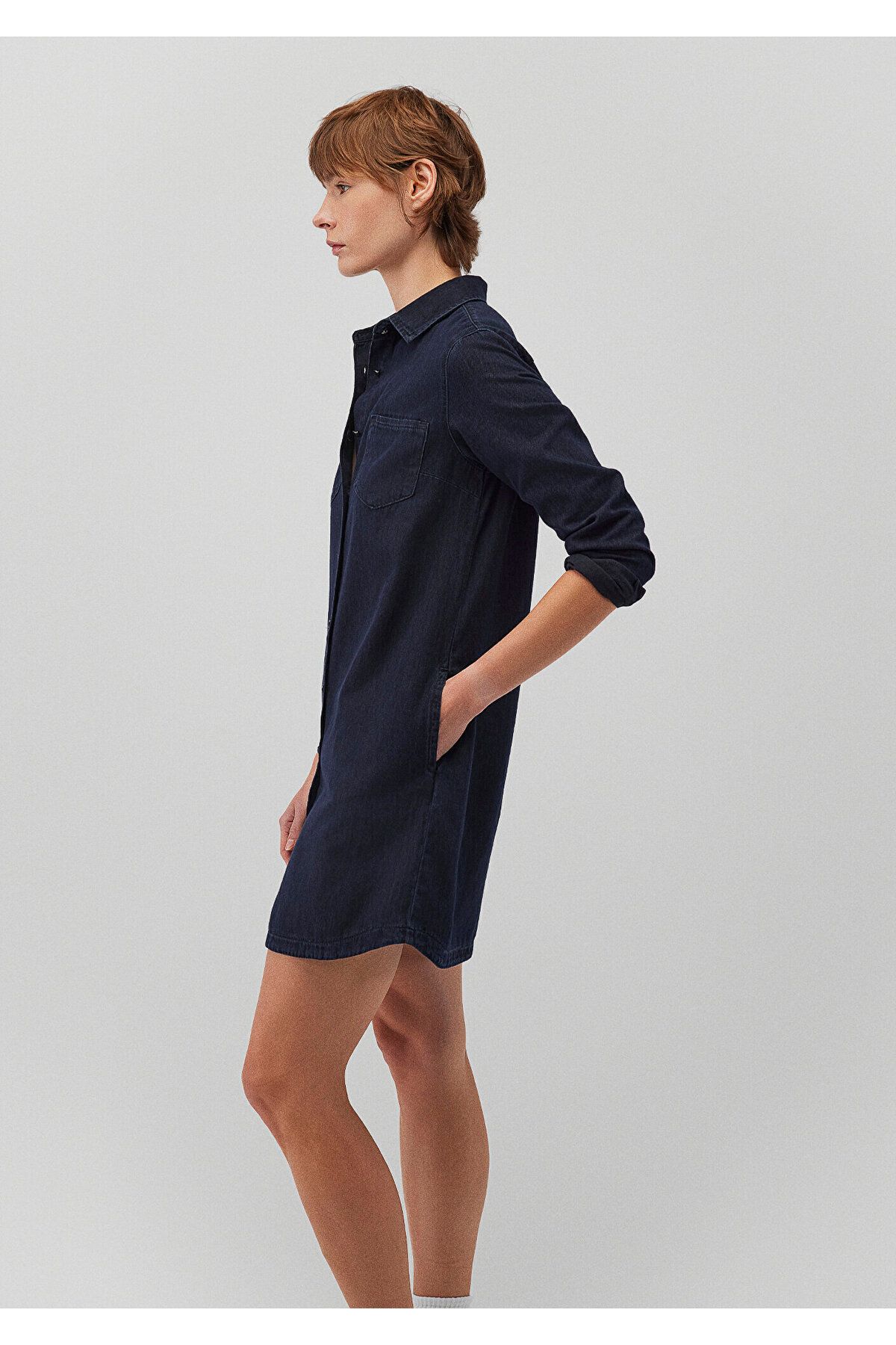Mavi-Liz Casual Indigo Si Jean Dress 130656 -85601 2