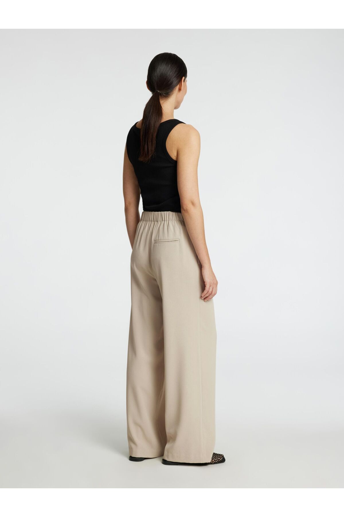 Selected Femme-Hose mit weitem Bein Klassische 3