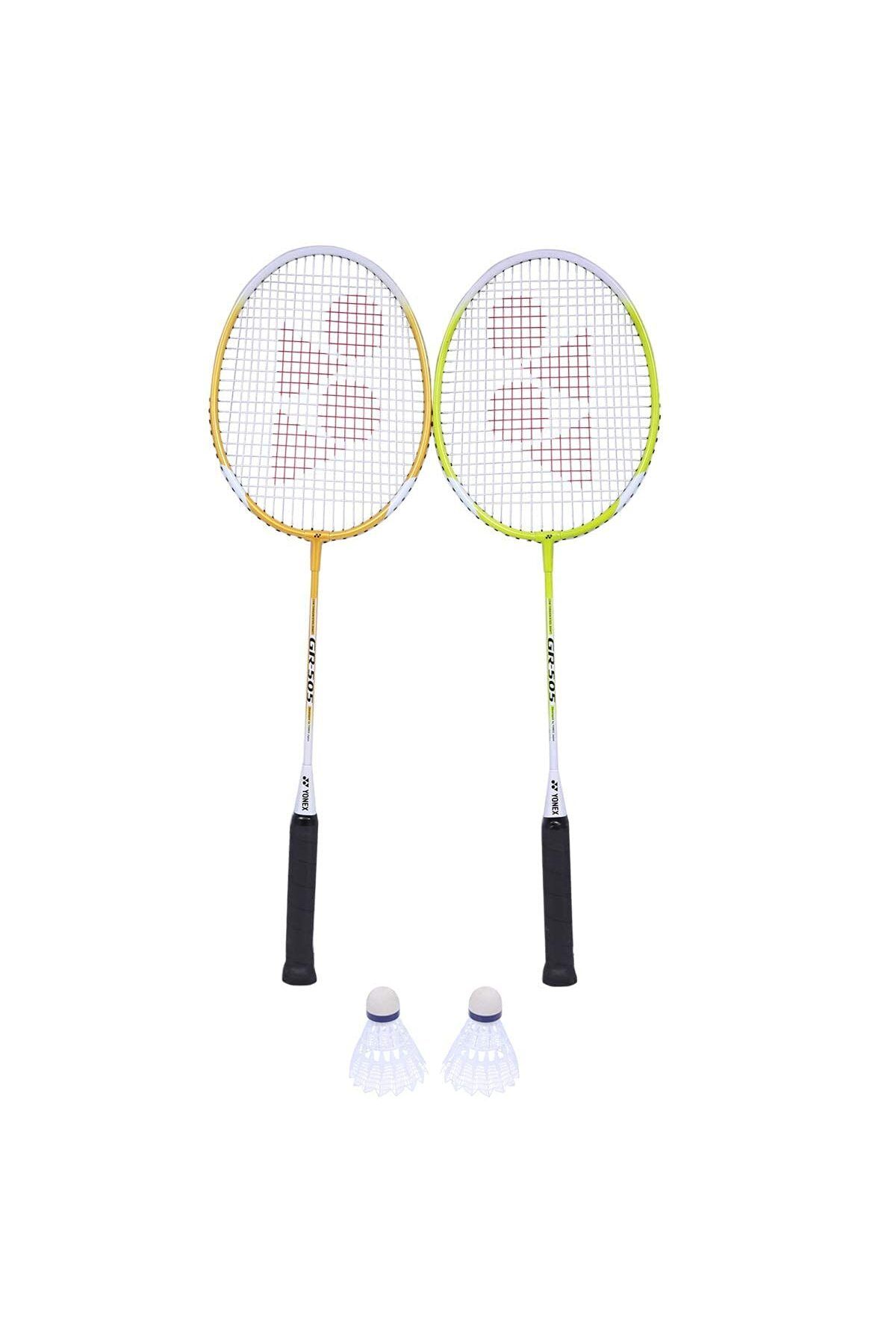 YONEX-GR 505 Badminton Set | 2 Rackets + 2 Shuttles | Isometric Frame | Smooth Grip | Indoor & Outdoor Use 3