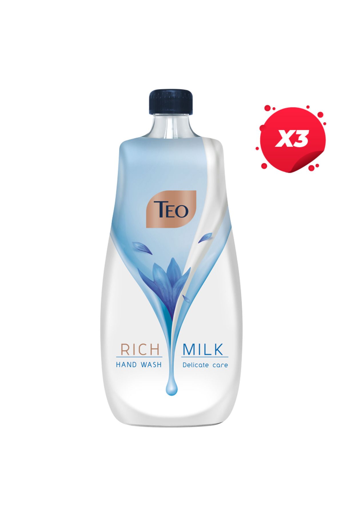 Teo X3 - Teo Sapun Lichid Reserva 800ml Lapte Ingrijire Delicata - One Size