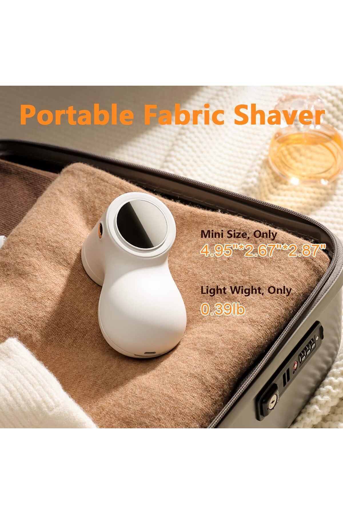 COOYA-Rechargeable Fabric Shaver with 3 Blades, 3-Speeds Defuzzer for Removing Fuzz and Pill from Sweater 6