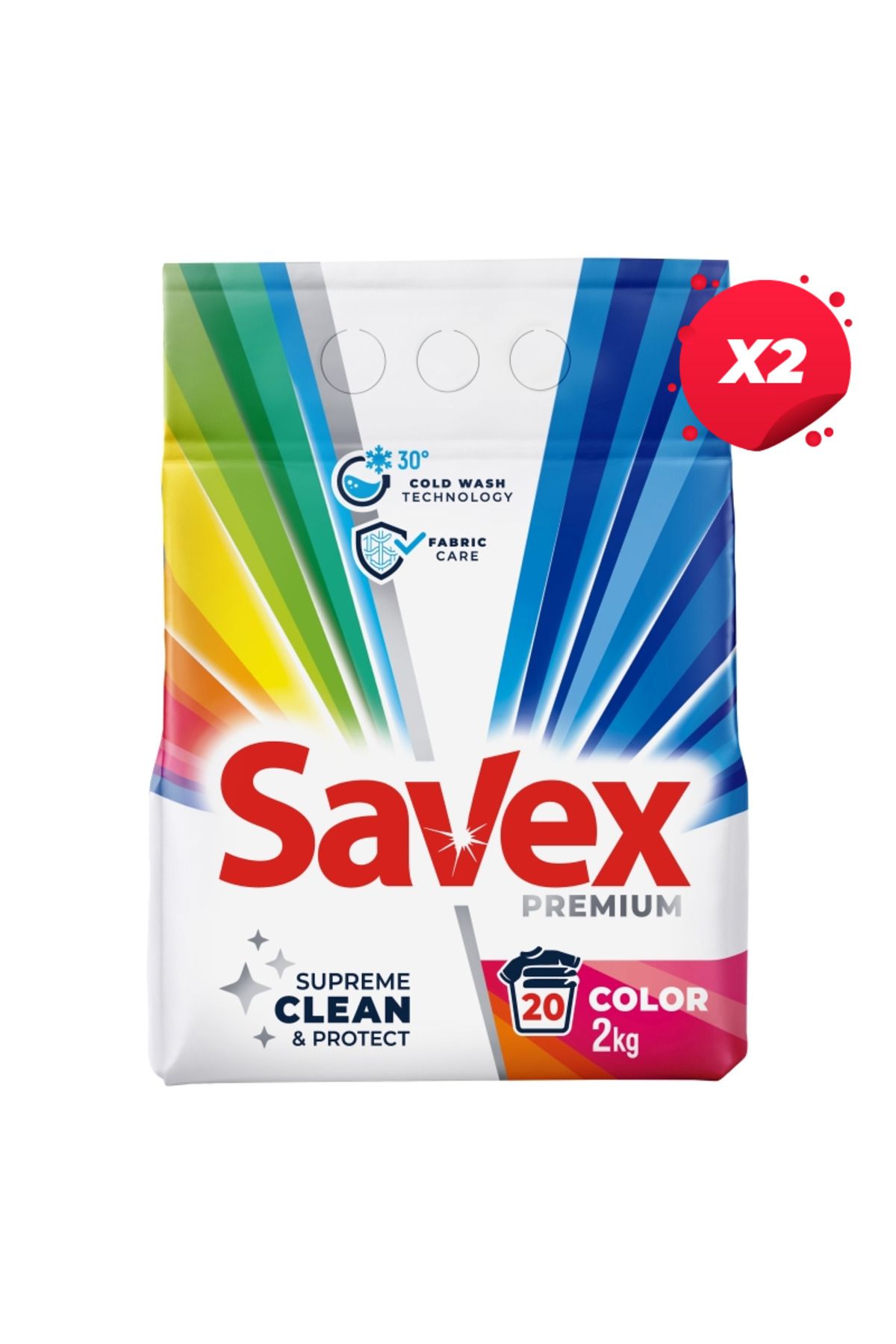 SAVEX X2 - Savex Detergent De Rufe Automat 2kg 2in1 Culoare - One Size