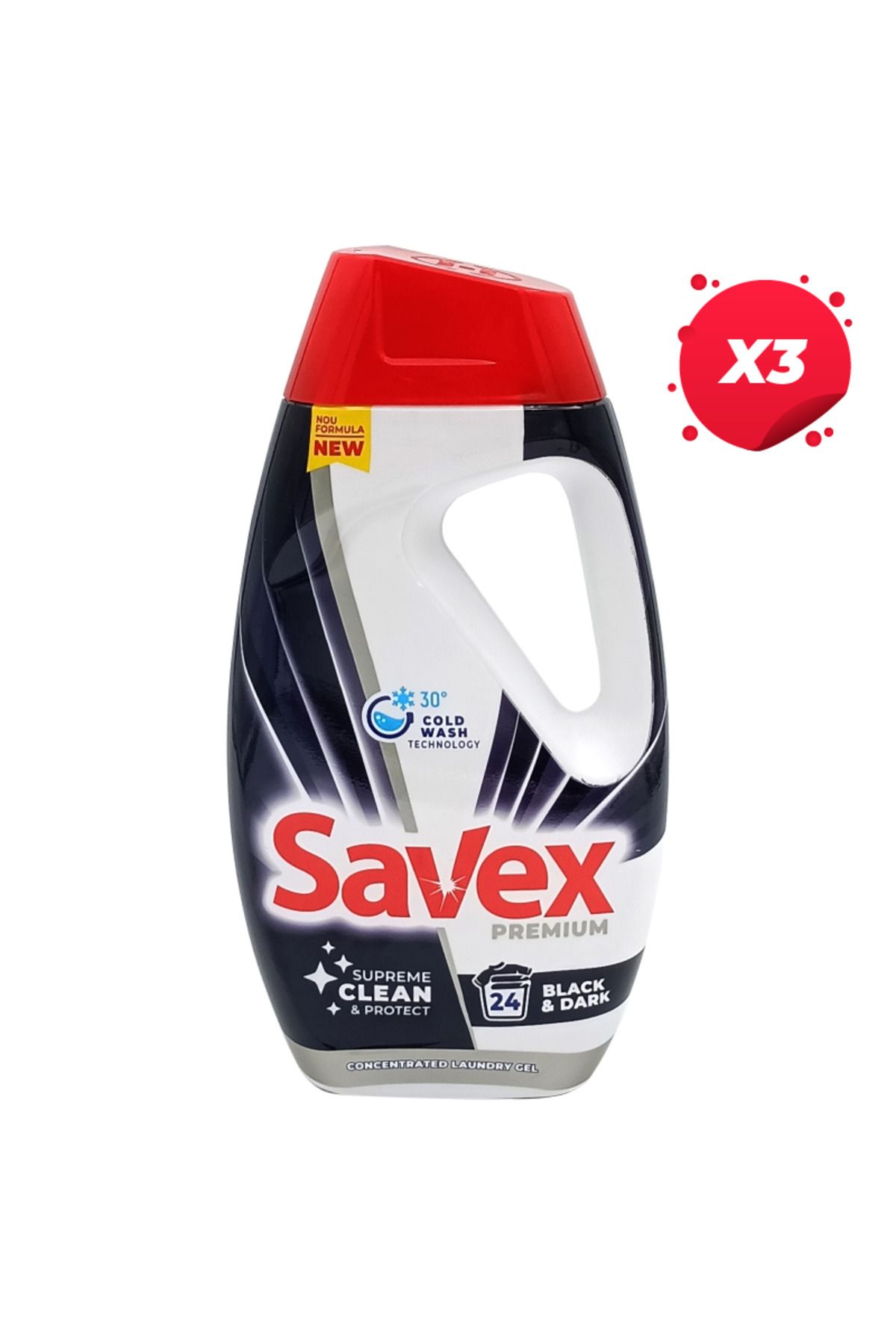 SAVEX X3 - Savex Detergent Lichid Premium 1,08l Negru Închis 24 Spălări - One Size