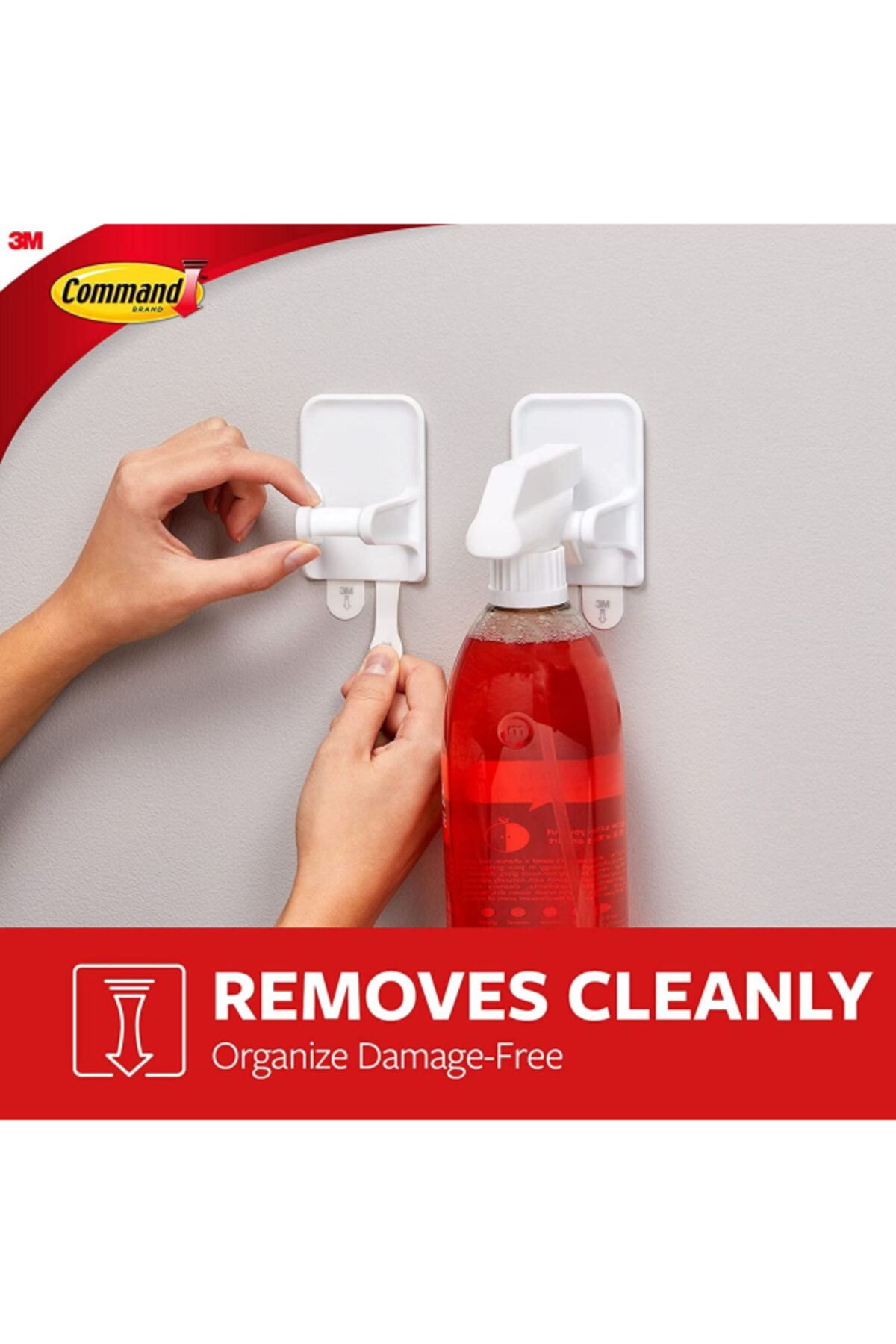 COMMAND-Spray Bottle Hanger with 2 Straps 4