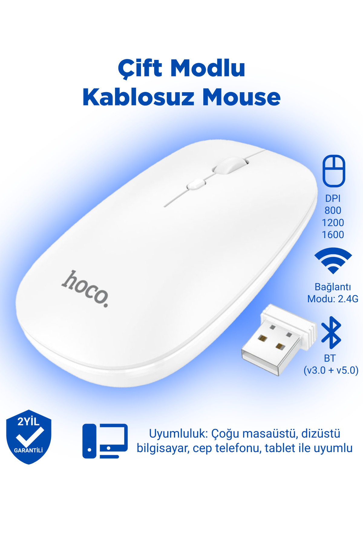 Hoco GM15 Art 2.4G Wireless Kablosuz Mouse - Premium Product