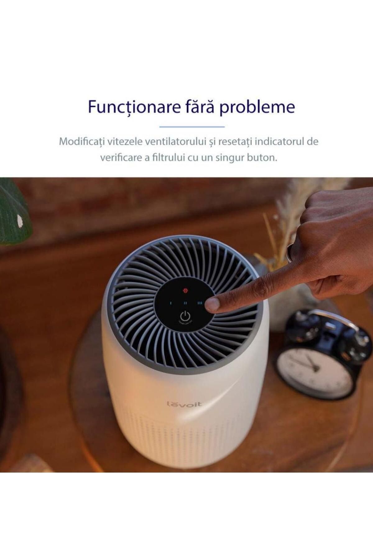 Levoit-Purificator de aer Levoit Core Mini, Filtru 3 in 1 True HEPA H13 (Alb) 4