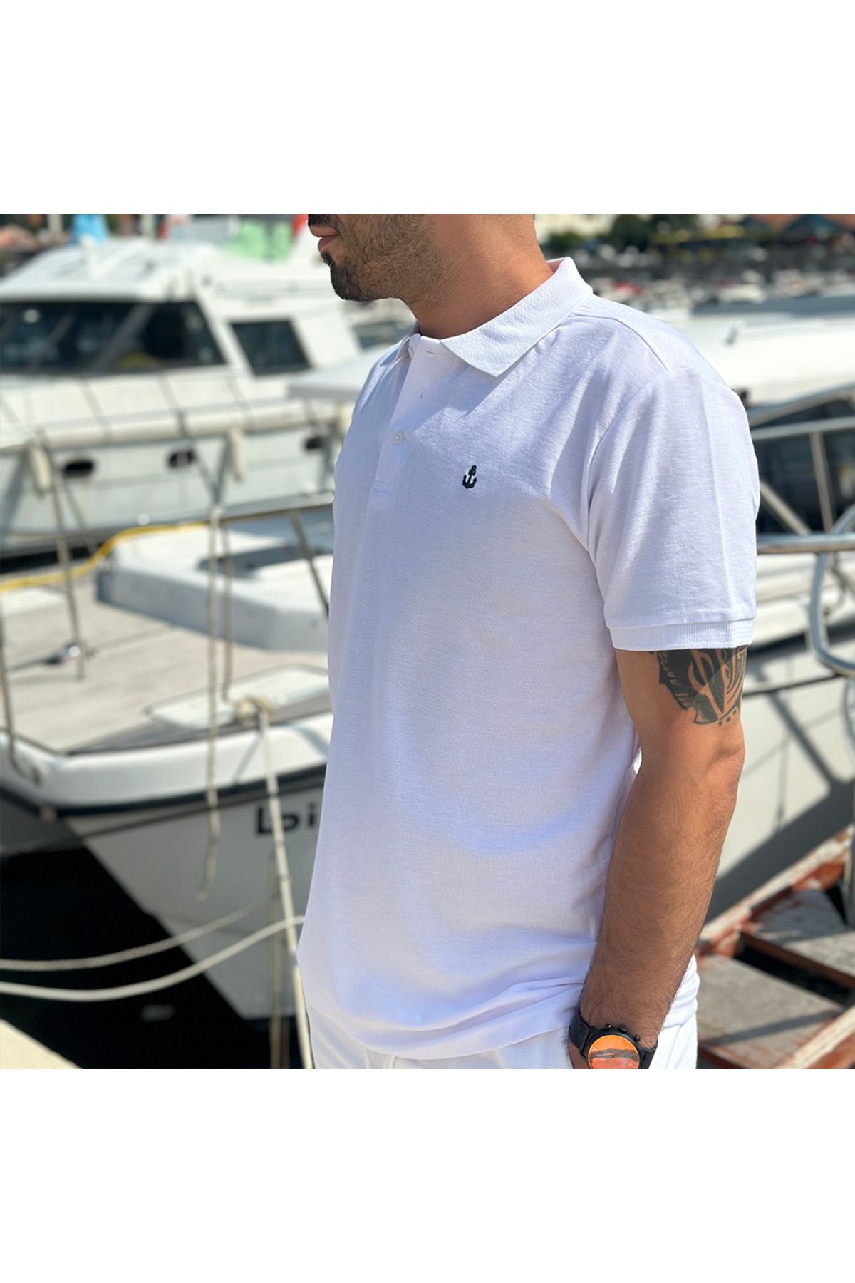 ZUA CONCEPT MARİN POLO YAKA T-SHIRT LAKOST
