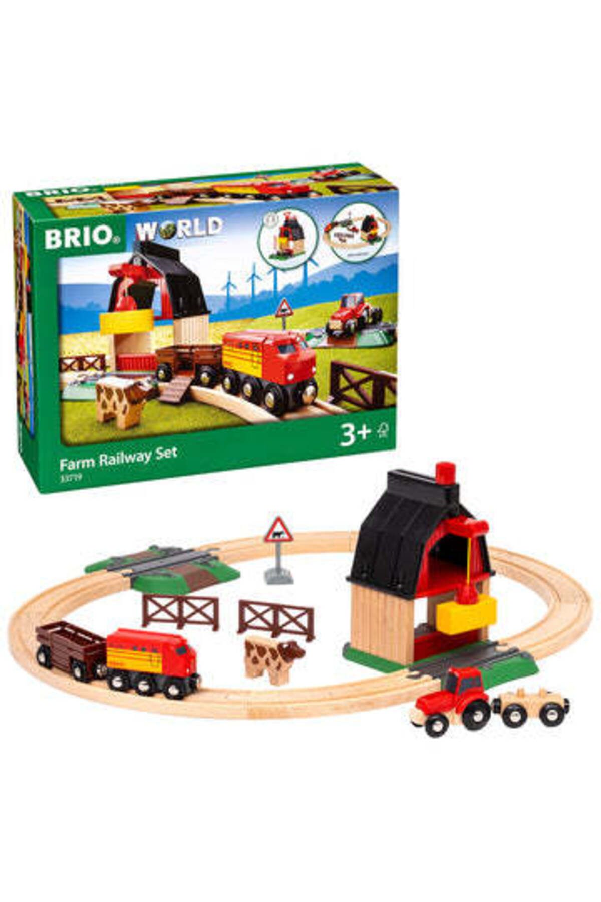 BRIO-BRIO farm train set, 3+ years 1