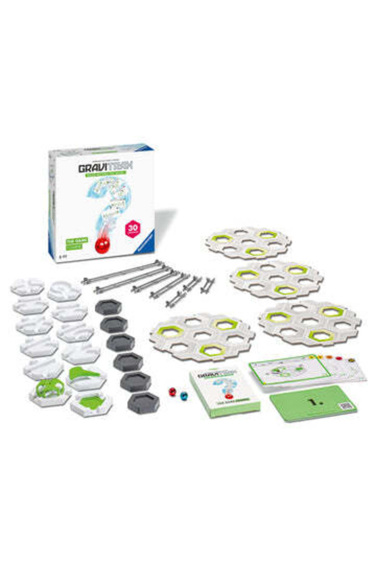 RAVENSBURGER-Gravitrax construction game - The Game Course, basic set with 32 pieces and 30 challenges included 1