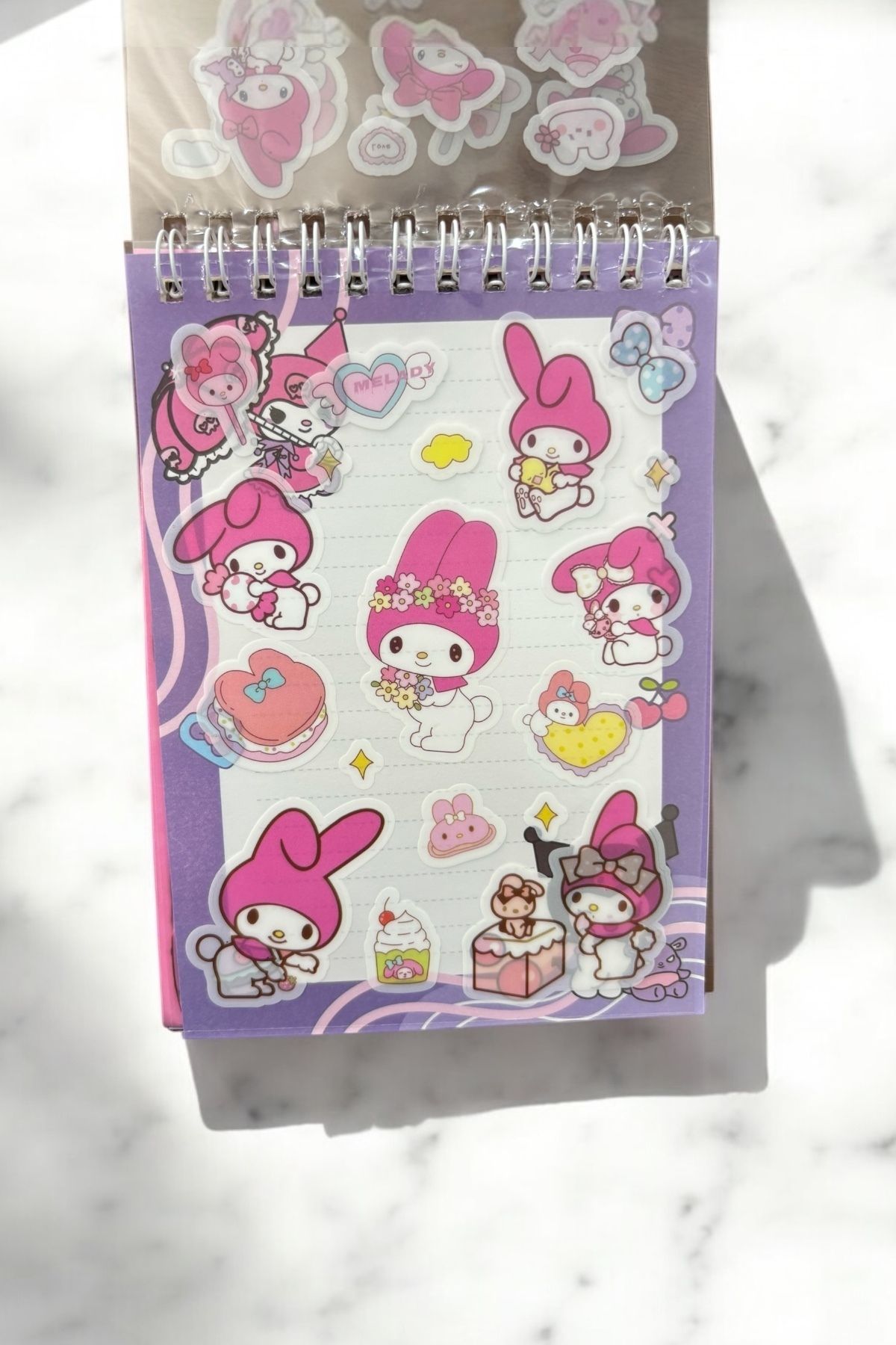 Piramit Kırtasiye-My Melody Sticker Notebook A6 Sticker Notebook 3