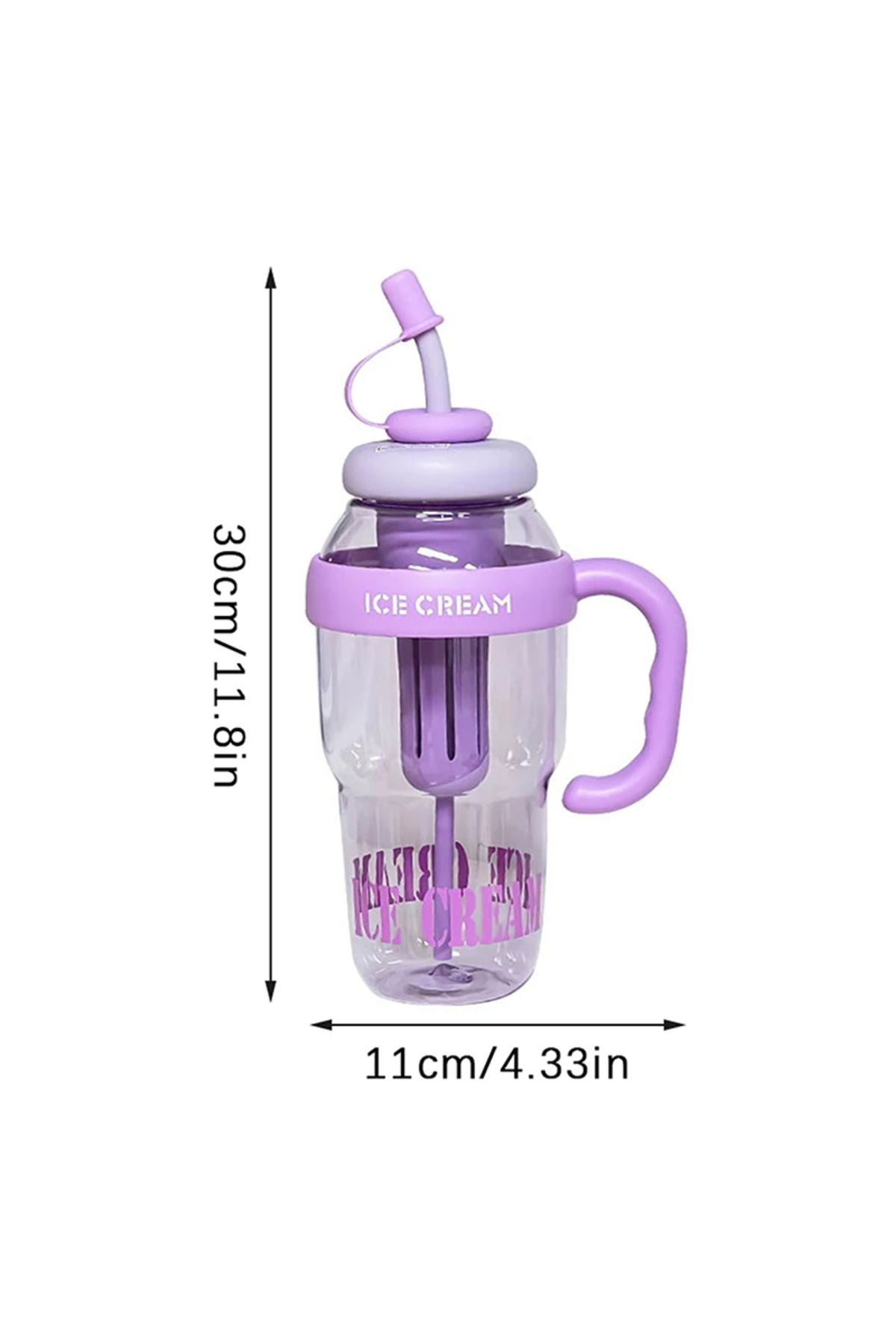 Getmaxxx-Ice Bottle - Flask with Straw 2