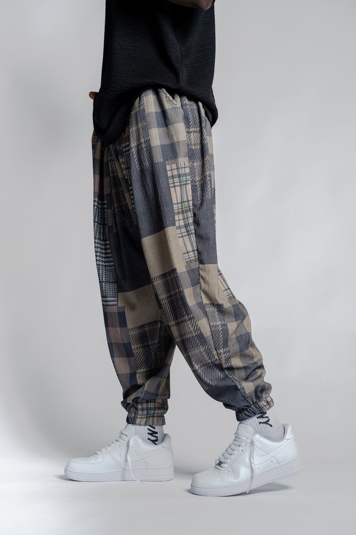 SUPERBLUE-Unisex Etkink Pattern Figured Summer Wrap Baggy Trousers 3